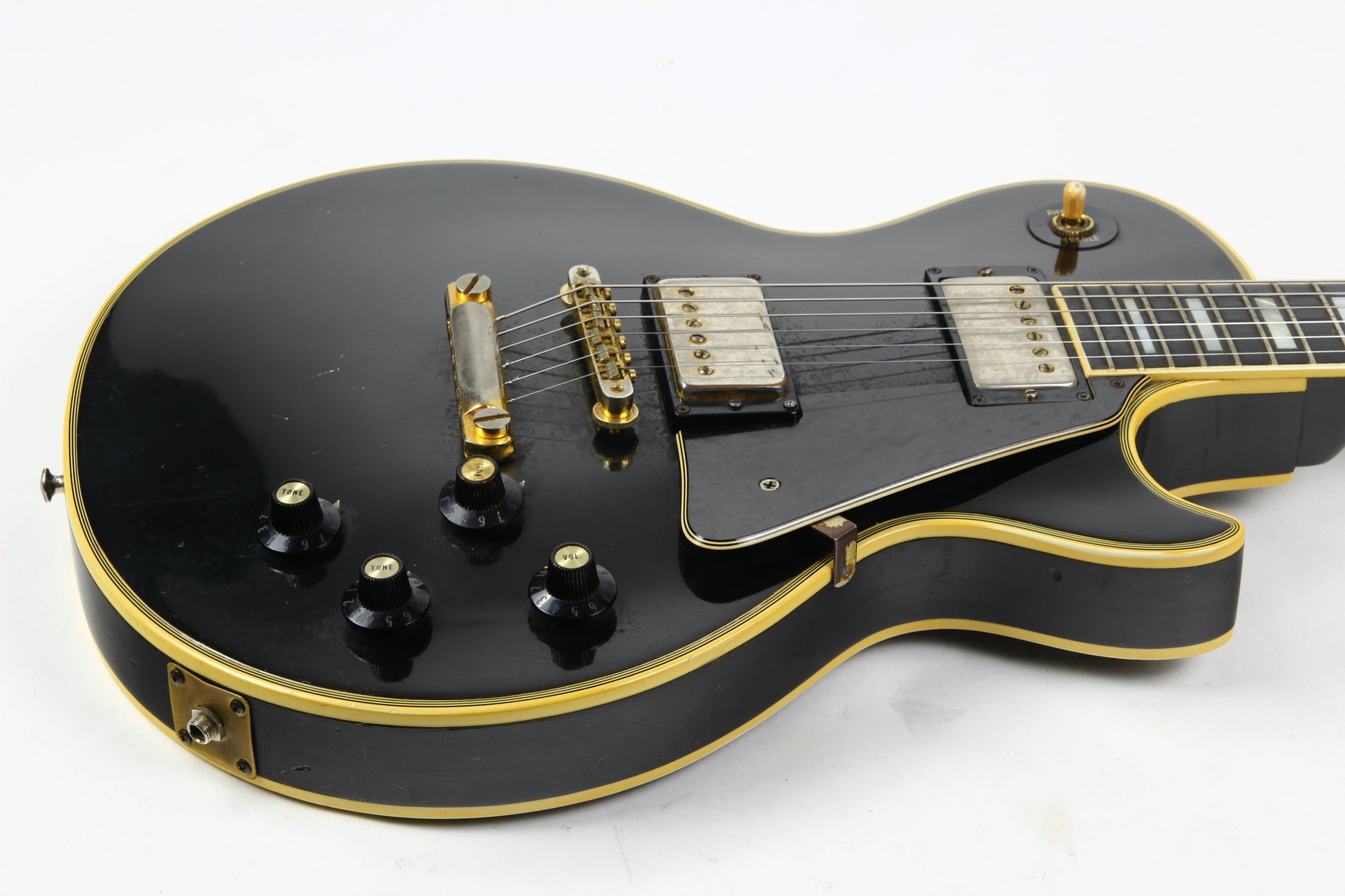 1973 Gibson Les Paul Custom BLACK BEAUTY Vintage Electric Guitar Original PAT # Pickups
