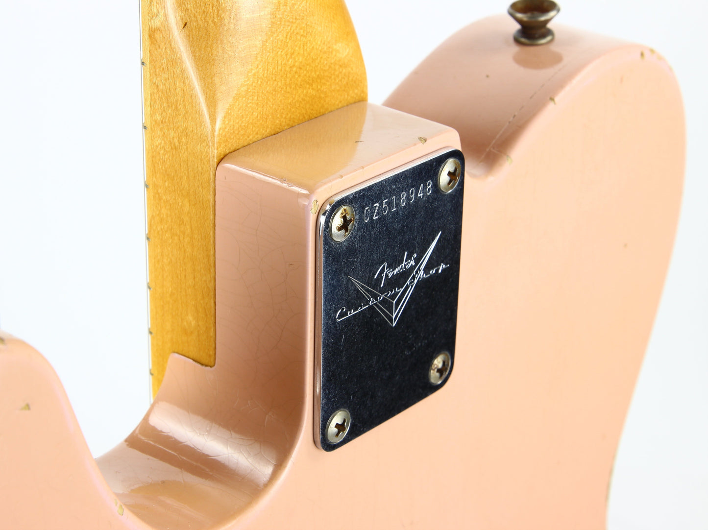 2011 Fender DALE WILSON Custom Shop Masterbuilt 60's Telecaster Thinline Relic - Shell Pink, Abby Ybarra Pups!