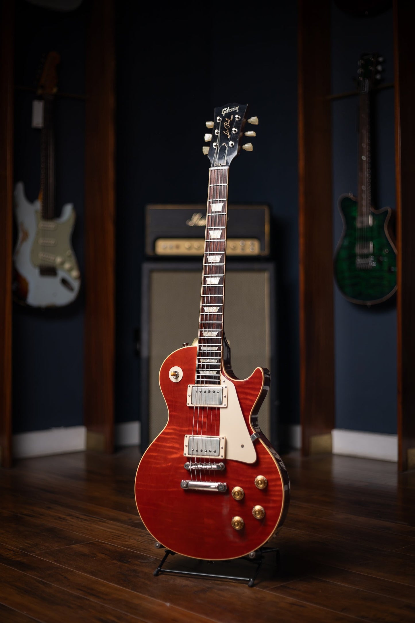 2010 Gibson Custom Shop 1959 Les Paul Reissue Electric Guitar - Cherry Red Flame