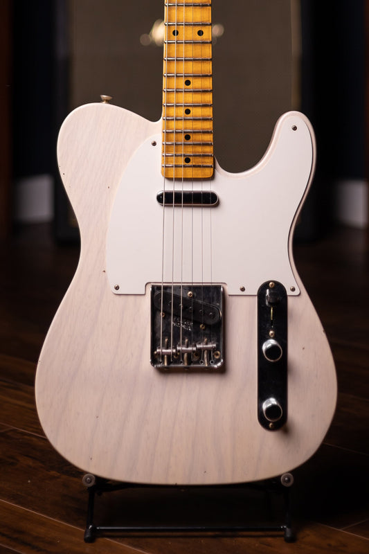 2022 Fender Custom Shop Journeyman Relic 1957 Telecaster Electric Guitar - Aged White Blonde