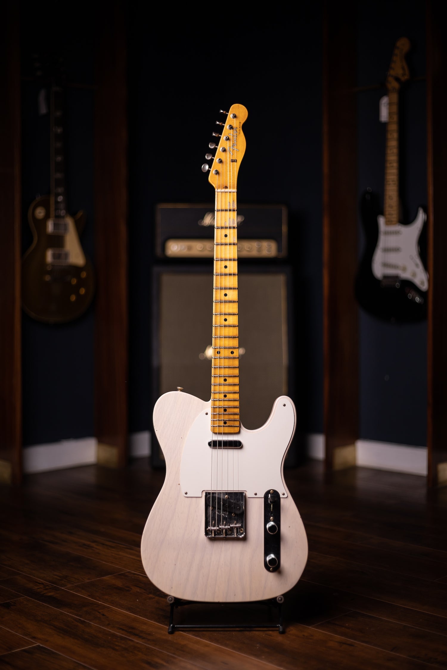 2022 Fender Custom Shop Journeyman Relic 1957 Telecaster Electric Guitar - Aged White Blonde