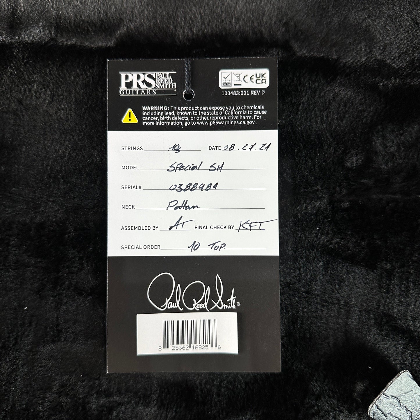 PRS Special Semi-Hollow 10 Top Cobalt Smokeburst w/case