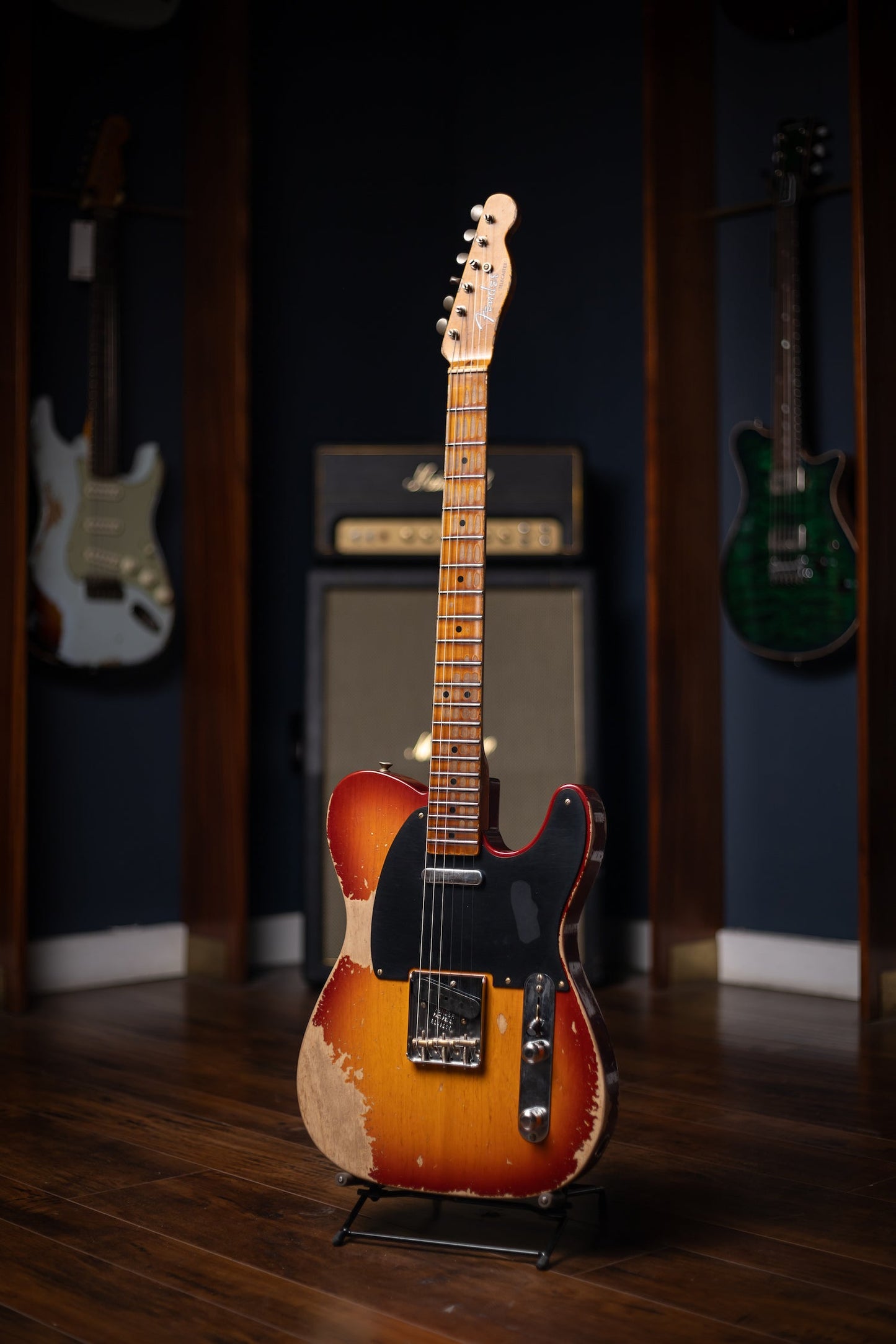 Fender Custom Shop 1952 Telecaster Super Heavy Relic Electric Guitar - Aged Cherry Sunburst