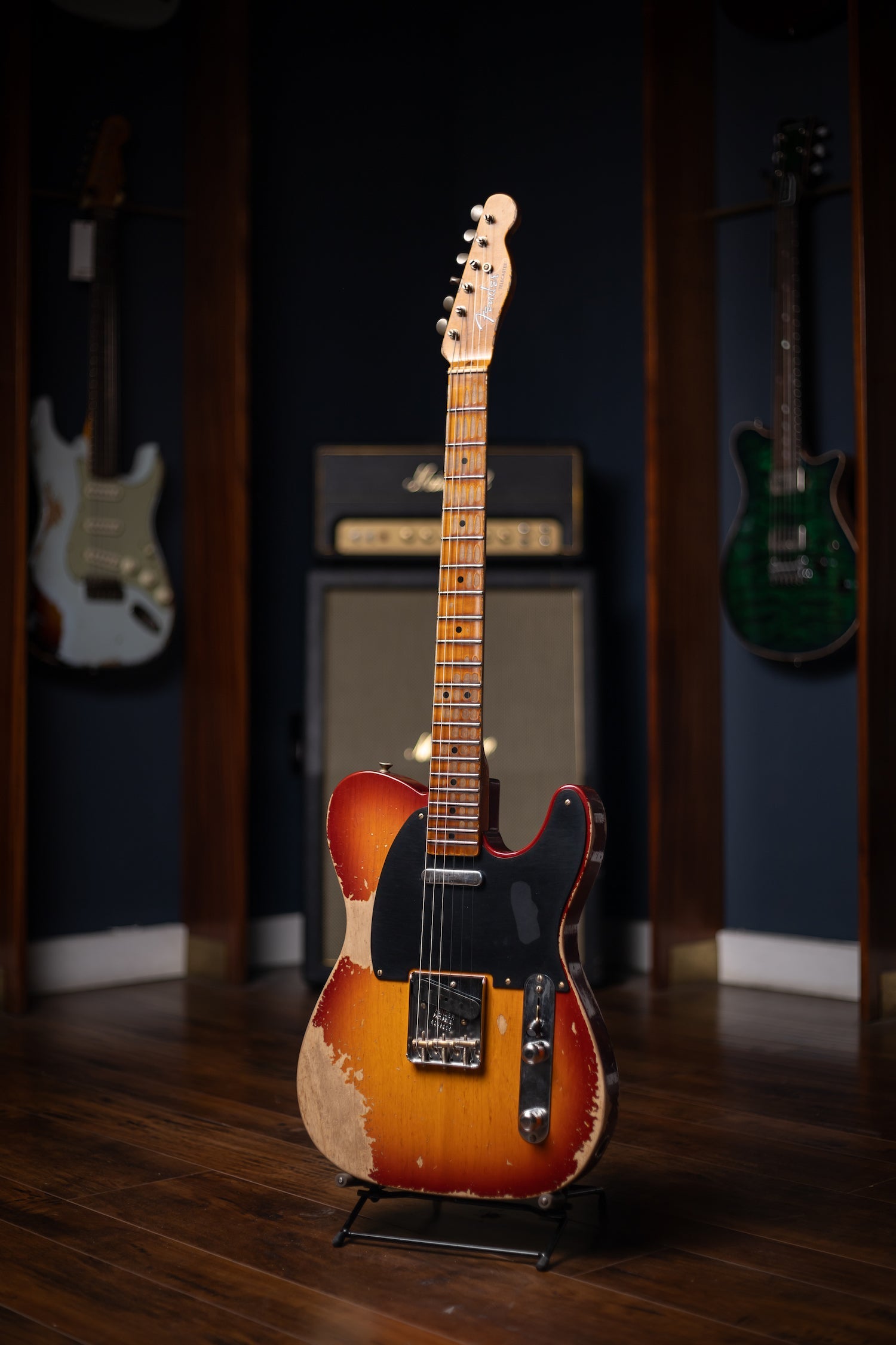 Fender Custom Shop 1952 Telecaster Super Heavy Relic Electric Guitar - Aged Cherry Sunburst