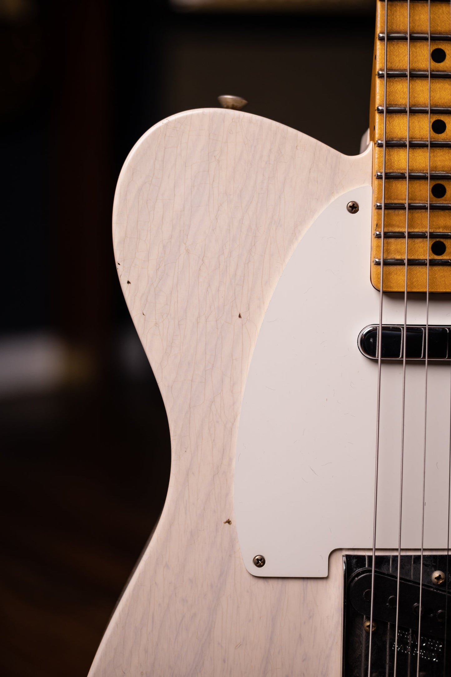2022 Fender Custom Shop Journeyman Relic 1957 Telecaster Electric Guitar - Aged White Blonde