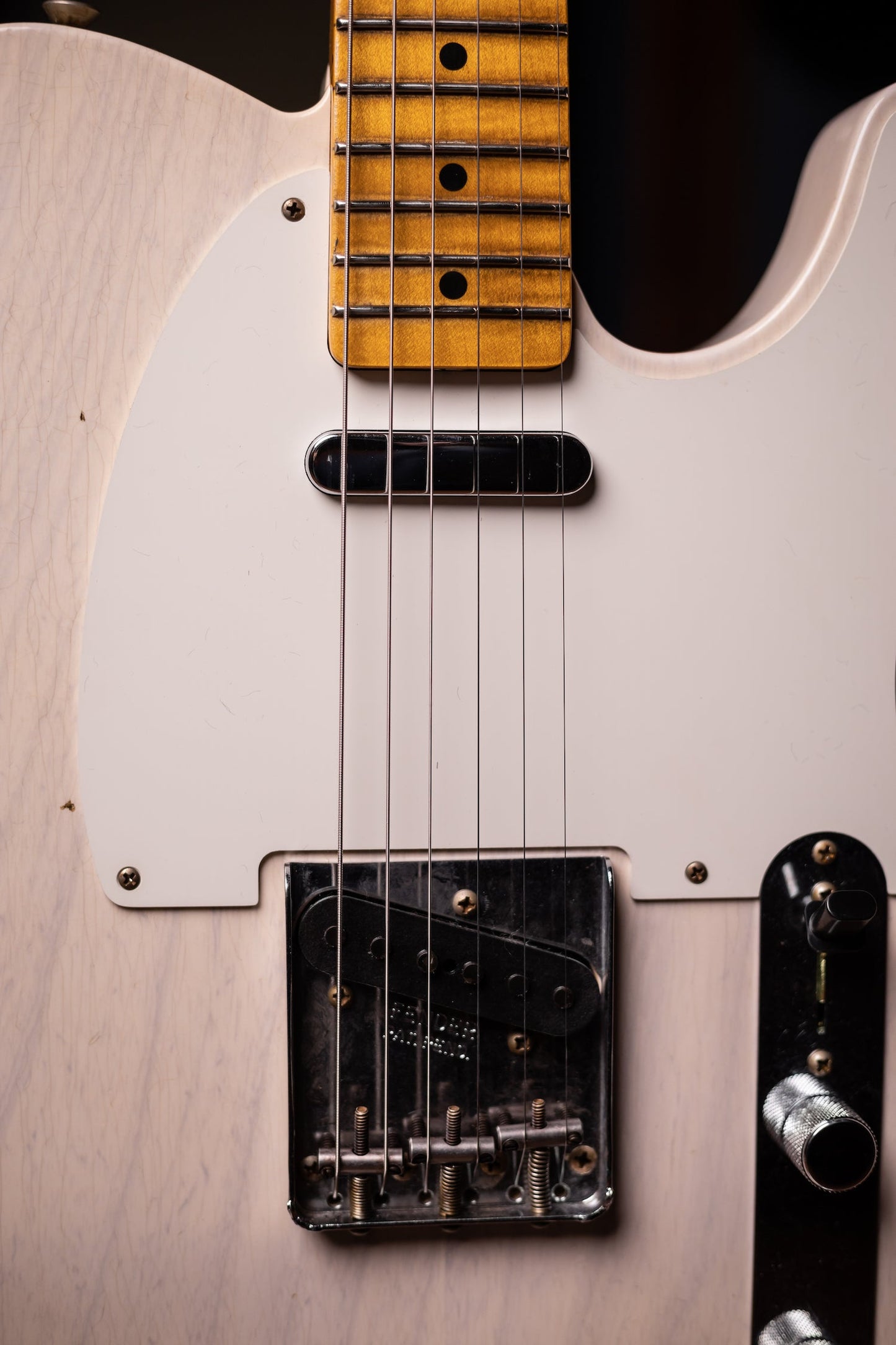 2022 Fender Custom Shop Journeyman Relic 1957 Telecaster Electric Guitar - Aged White Blonde