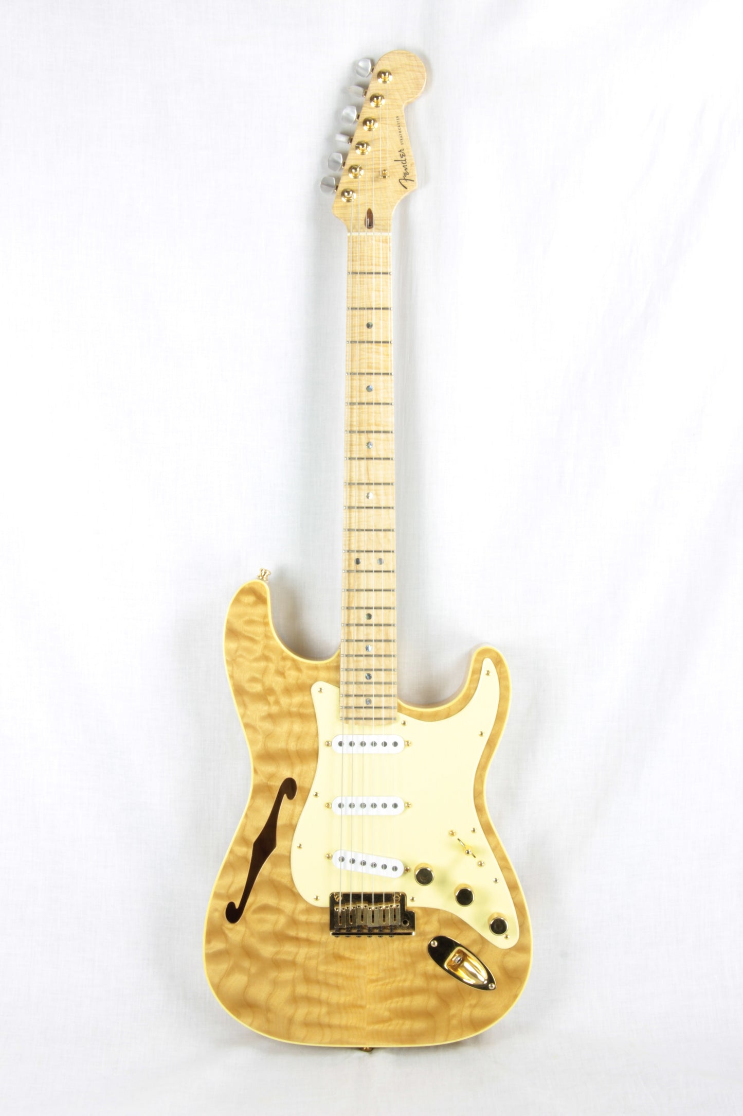 2002 Fender Masterbuilt THINLINE SLAB Stratocaster Custom Shop Strat Quilt Flame Top! Greg Fessler tele