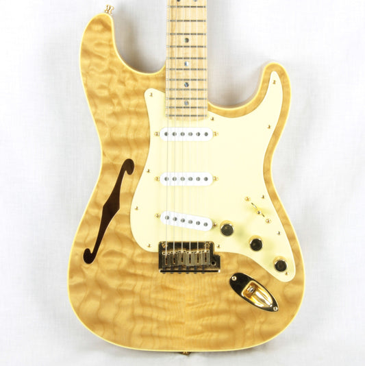 2002 Fender Masterbuilt THINLINE SLAB Stratocaster Custom Shop Strat Quilt Flame Top! Greg Fessler tele