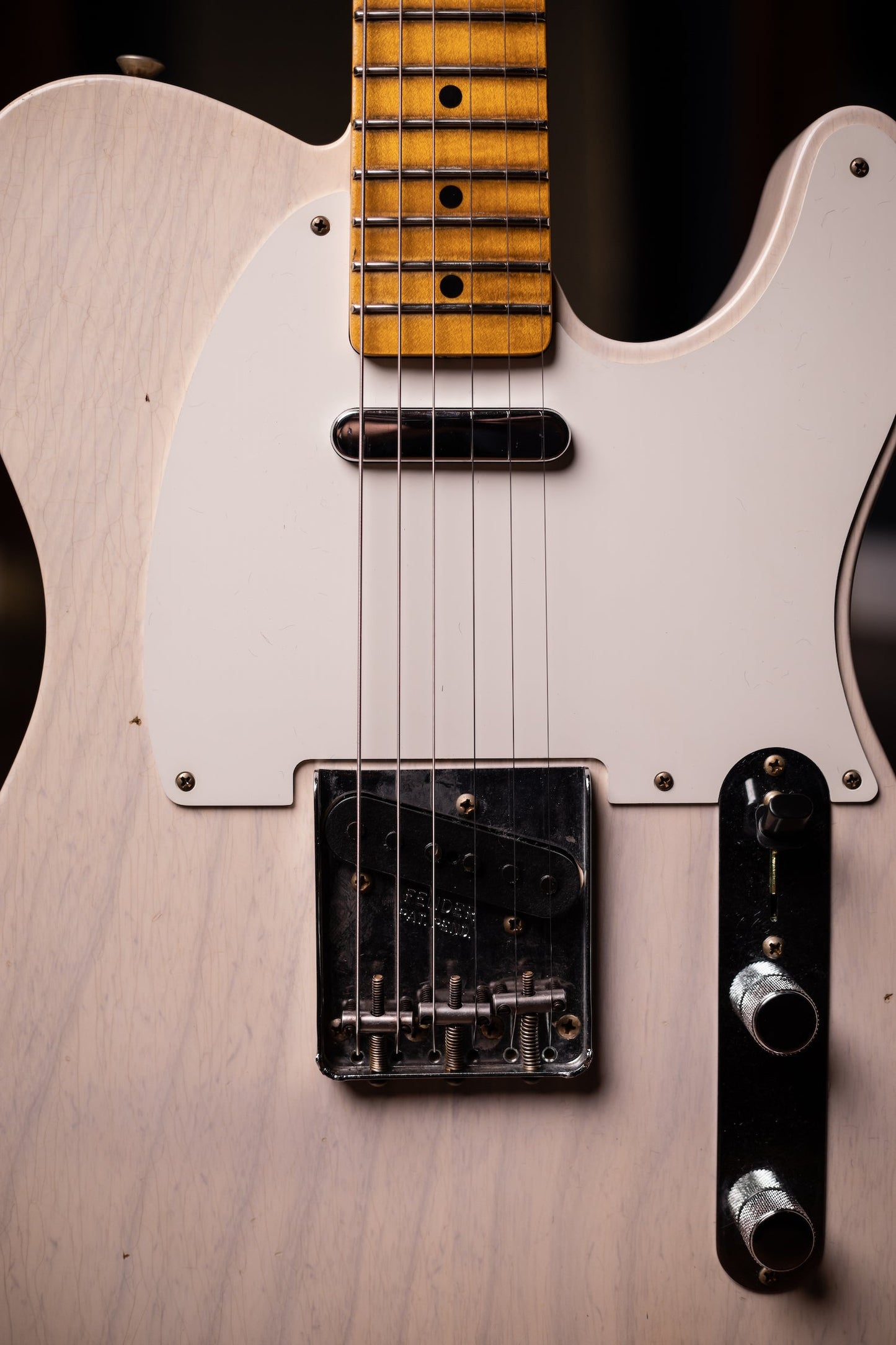 2022 Fender Custom Shop Journeyman Relic 1957 Telecaster Electric Guitar - Aged White Blonde
