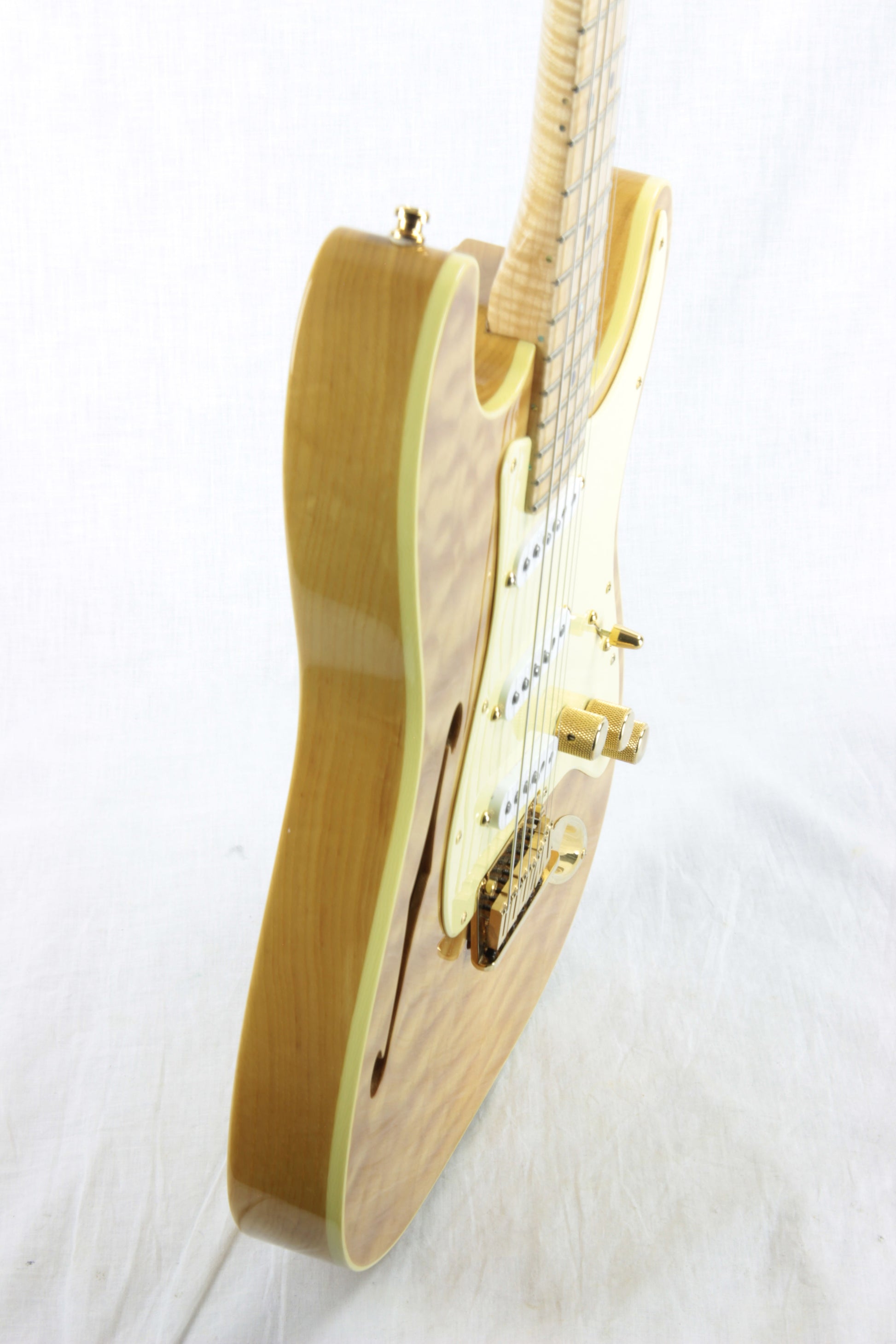 2002 Fender Masterbuilt THINLINE SLAB Stratocaster Custom Shop Strat Quilt Flame Top! Greg Fessler tele