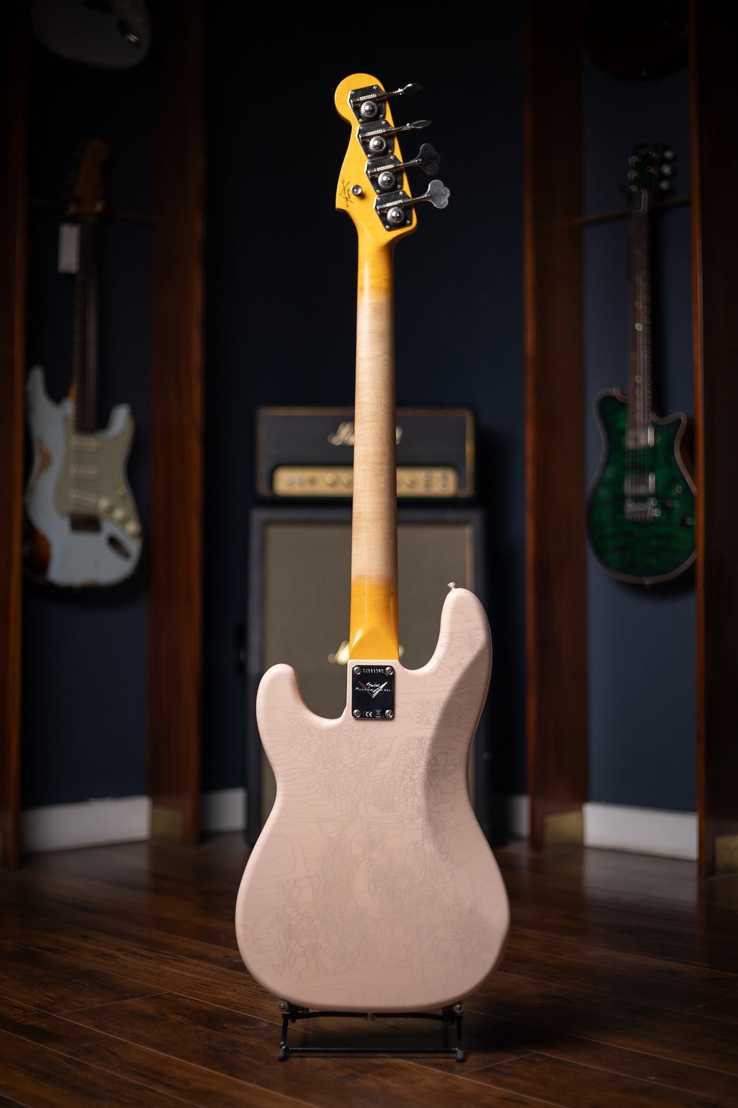 Fender Custom Shop 1960 Precision Bass DLX Closet Classic - Faded Aged Shell Pink