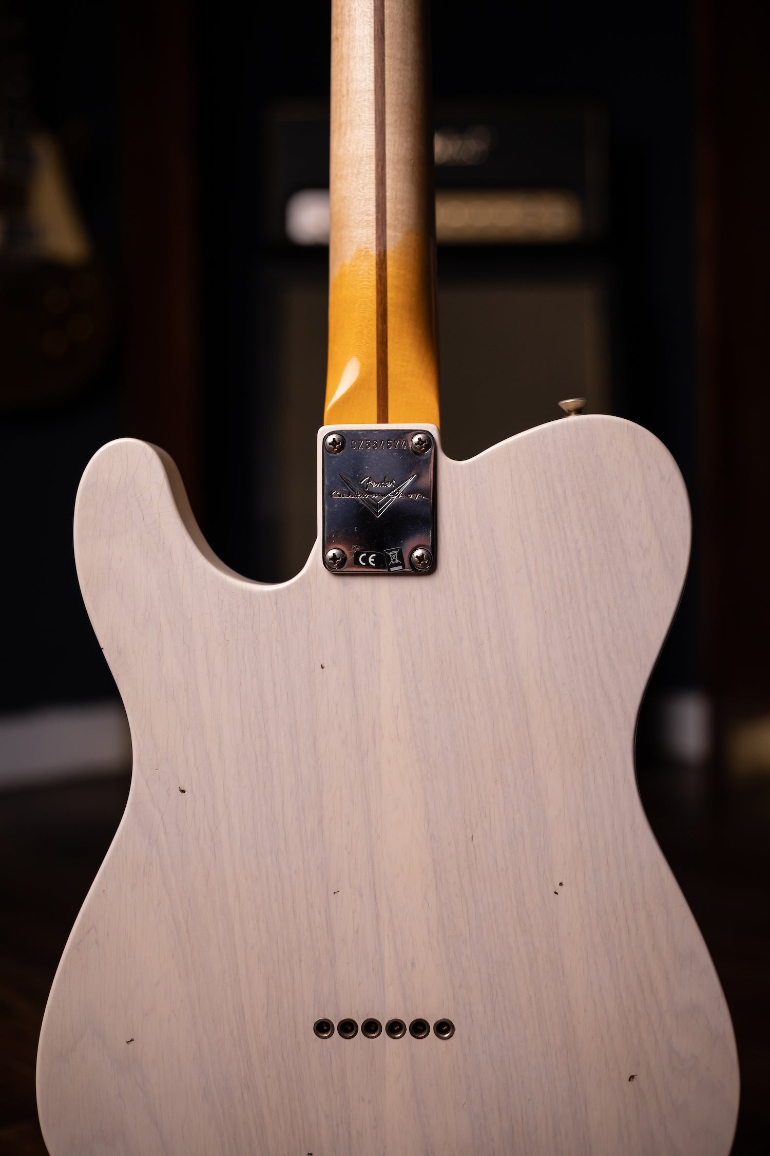 2022 Fender Custom Shop Journeyman Relic 1957 Telecaster Electric Guitar - Aged White Blonde