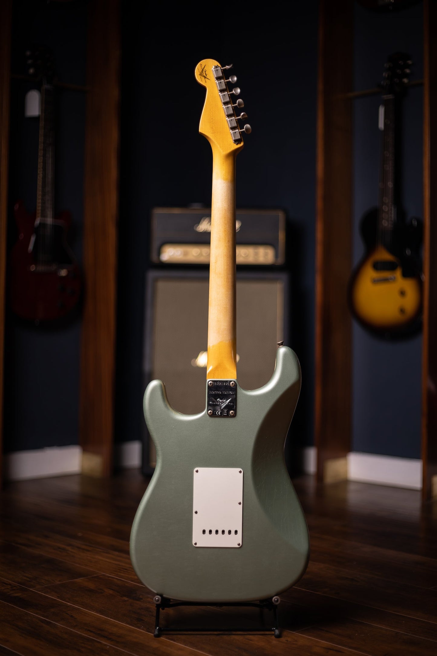 2022 Fender Custom Shop Limited Edition '59 Stratocaster Journeyman Relic Electric Guitar - Super Faded Aged Sage Green Metallic