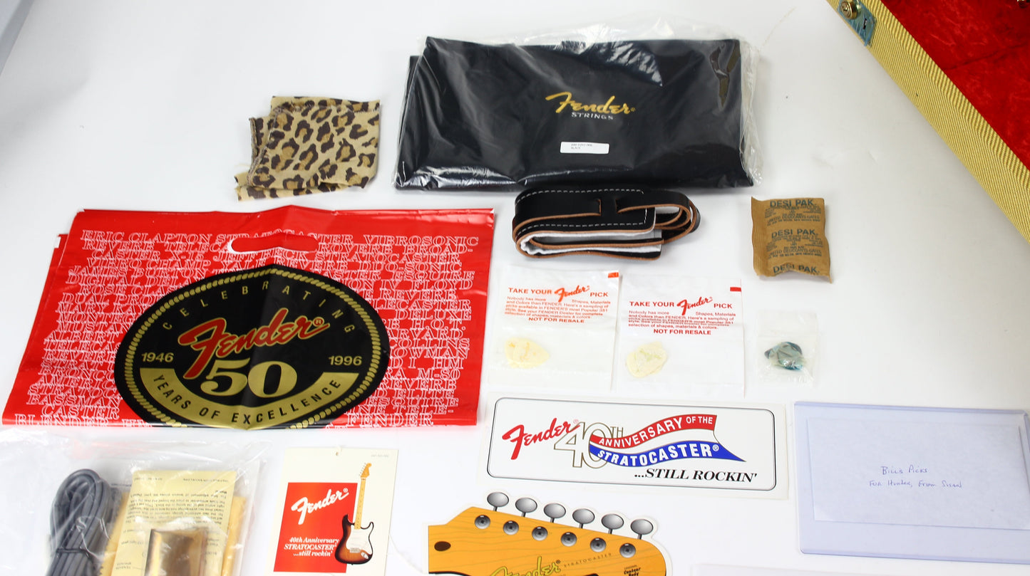 1994 Fender Custom Shop 40th Anniversary BC Special Stratocaster BILL CARSON OWNED SIGNED AND PLAYED #1 of 10 Crazy Quilt Top Limited Edition