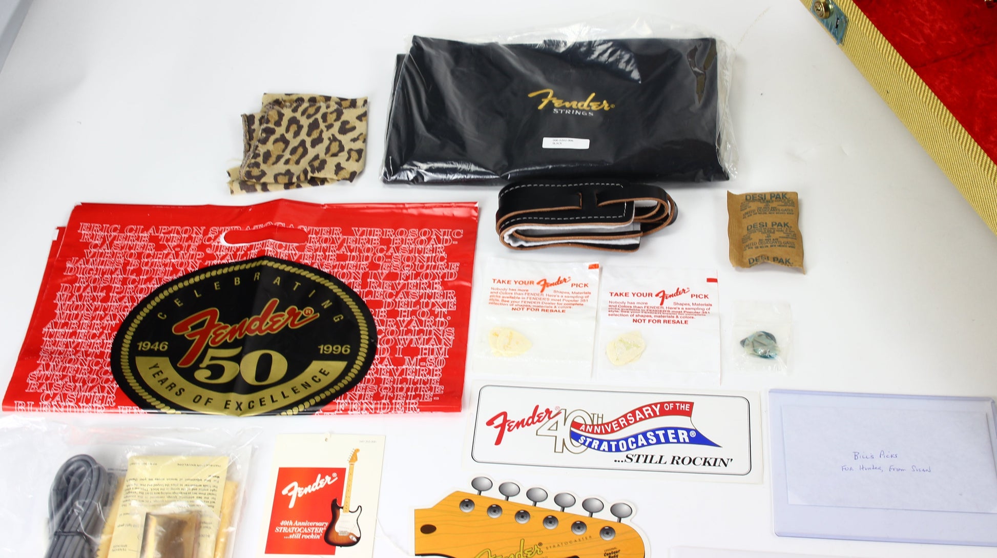 1994 Fender Custom Shop 40th Anniversary BC Special Stratocaster BILL CARSON OWNED SIGNED AND PLAYED #1 of 10 Crazy Quilt Top Limited Edition