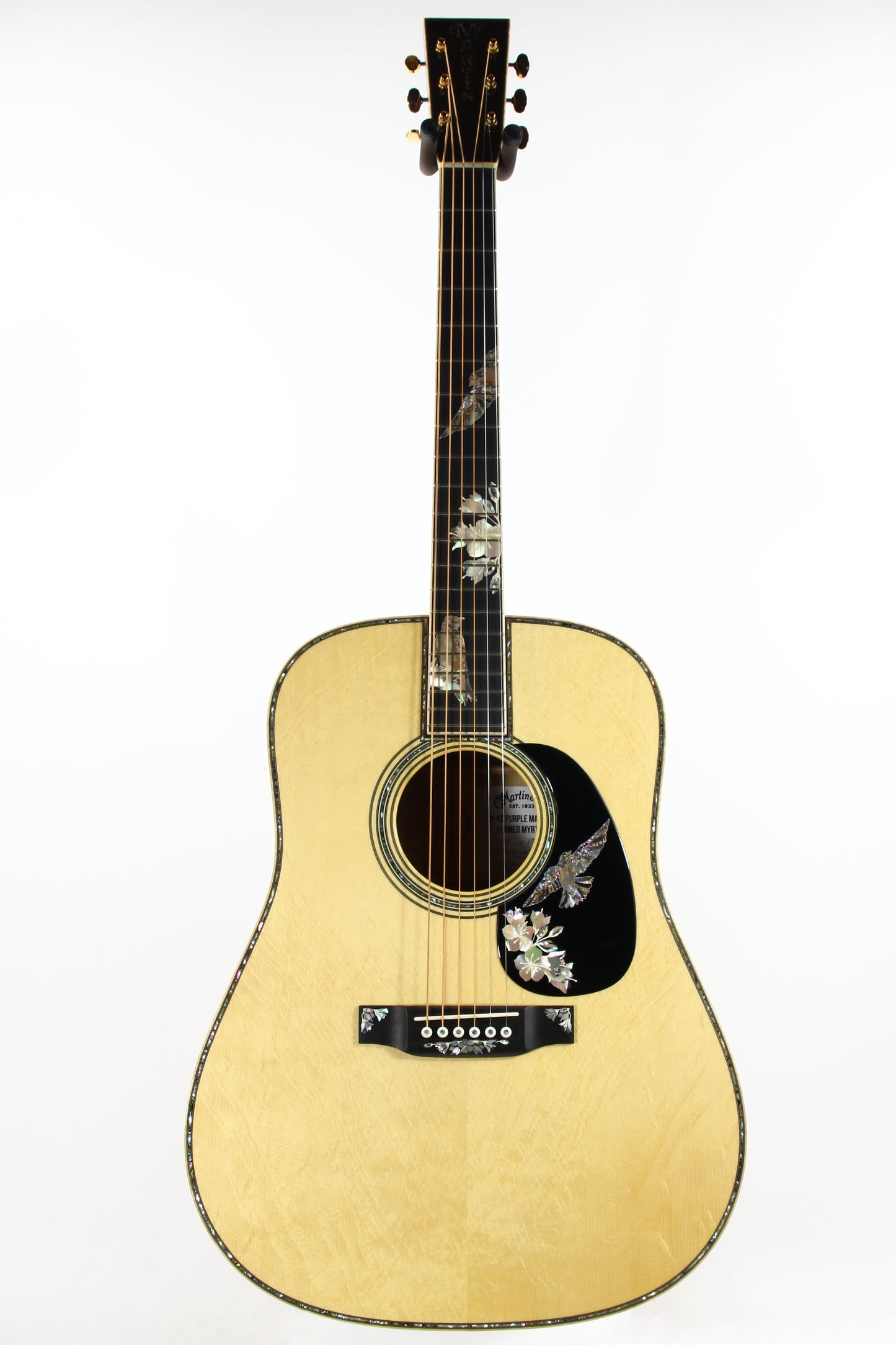 MINT Martin D-42 Purple Martin Flamed Myrtle Limited Edition - Dreadnought, Purple Sunburst