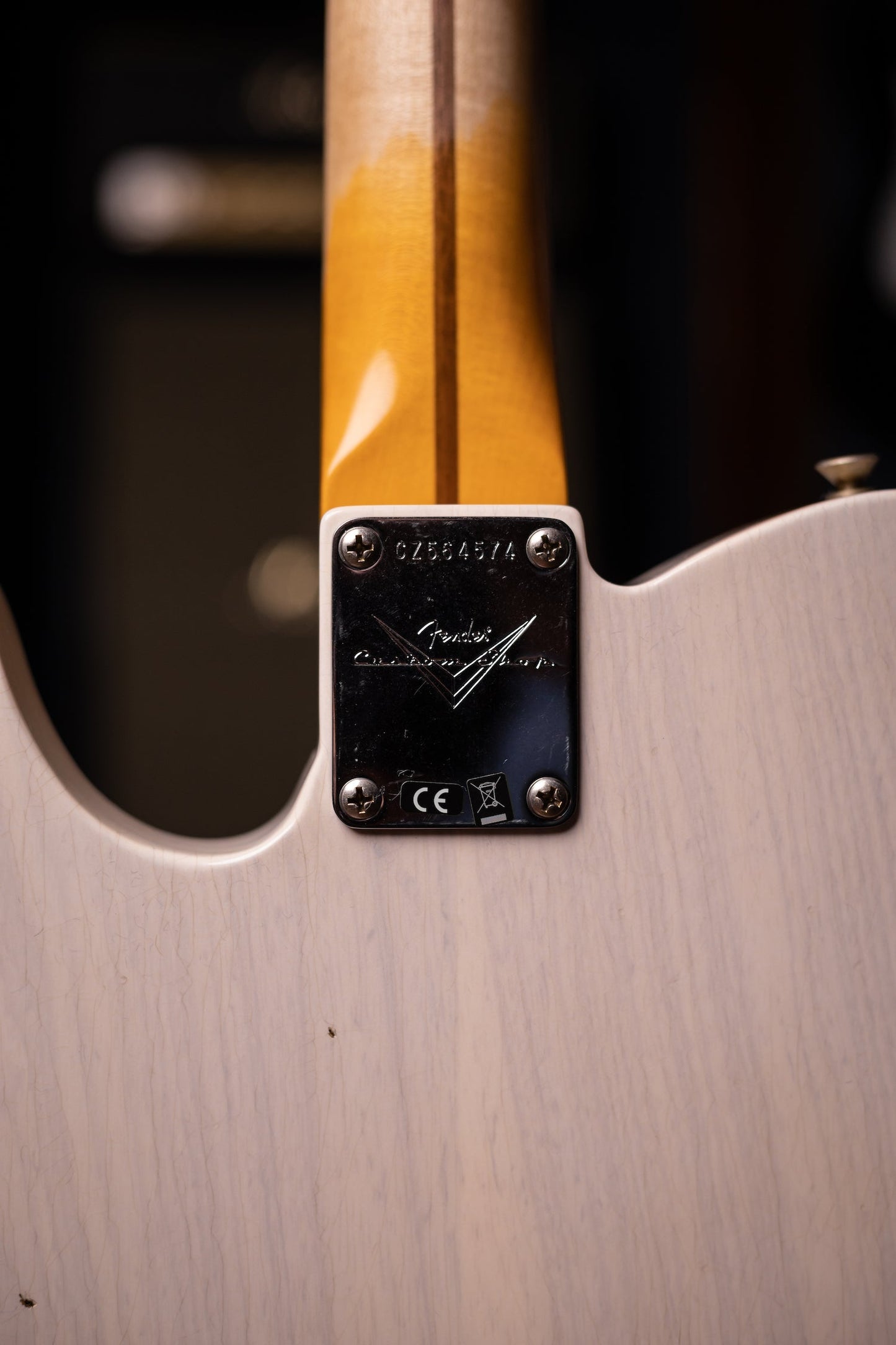 2022 Fender Custom Shop Journeyman Relic 1957 Telecaster Electric Guitar - Aged White Blonde