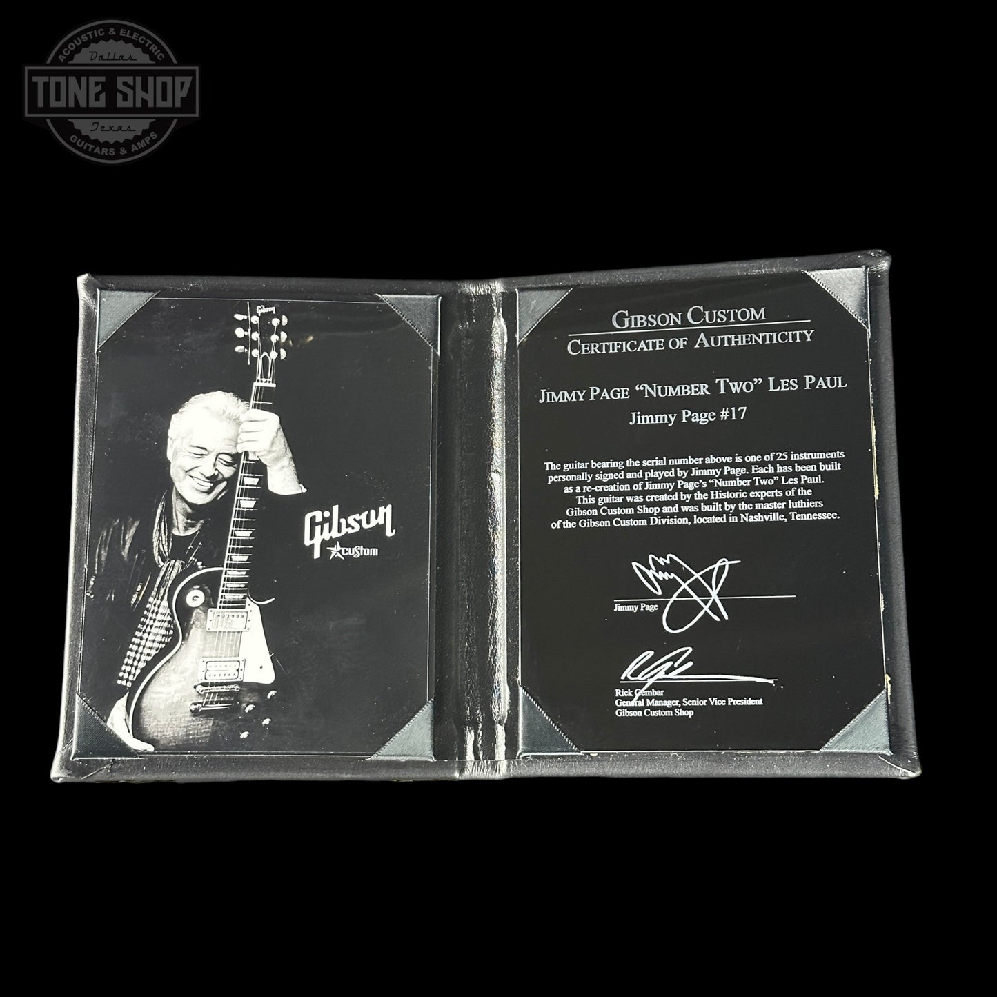 Used 2009 Gibson Custom Shop Jimmy Page "Number Two" (#17 of 25) Aged/Signed Tom Murphy Aged/Jimmy Page Signed w/case TSU24884
