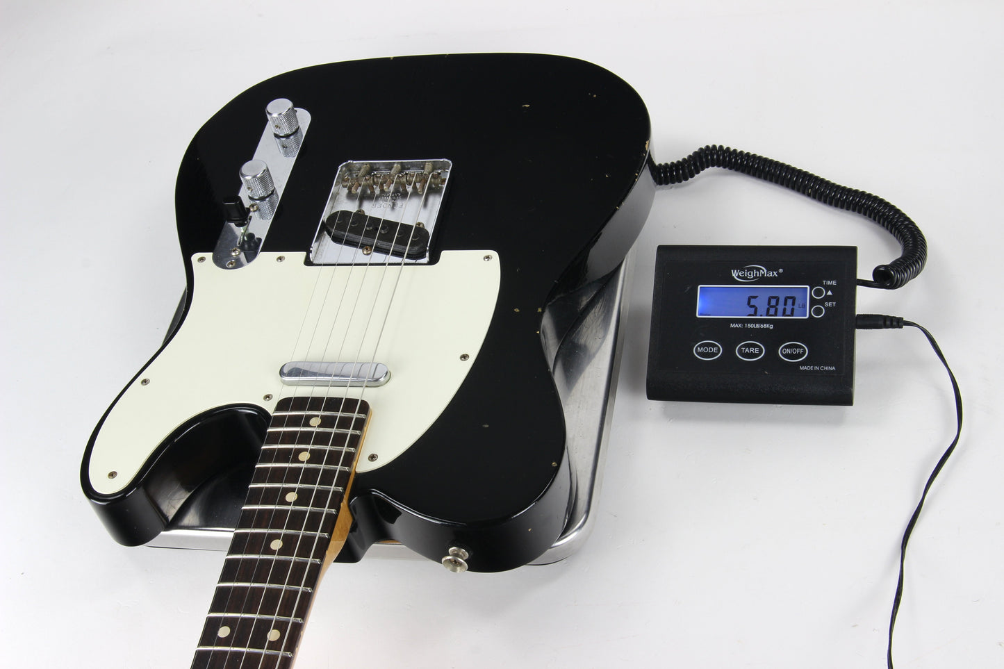 2014 Fender Custom Shop NAMM 1959 Telecaster Journeyman Relic Black - Flame Neck, ULTRA LIGHT '59 Tele!
