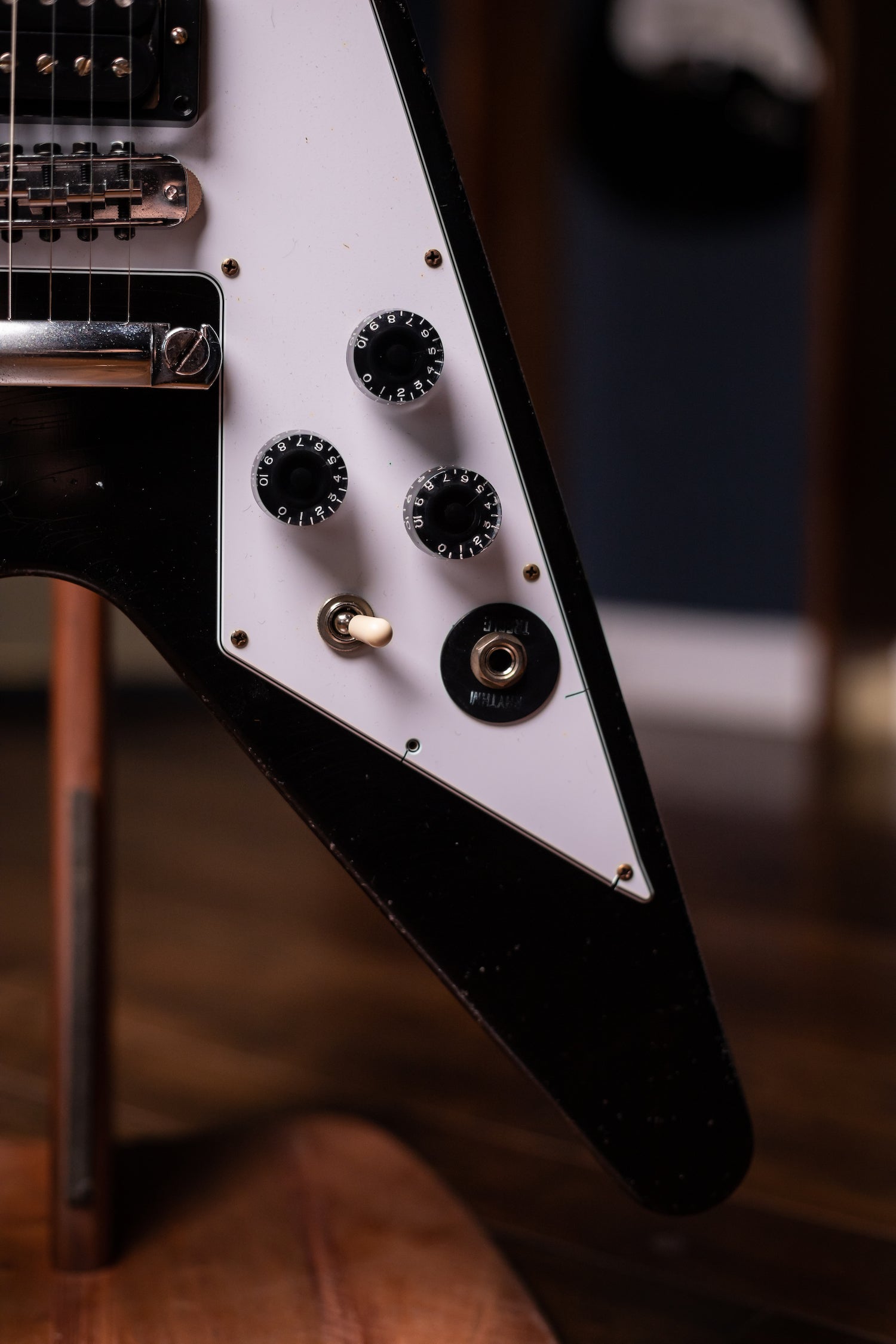 Gibson Custom Shop Kirk Hammett 1979 Flying V Murphy Lab Aged Electric Guitar - Ebony