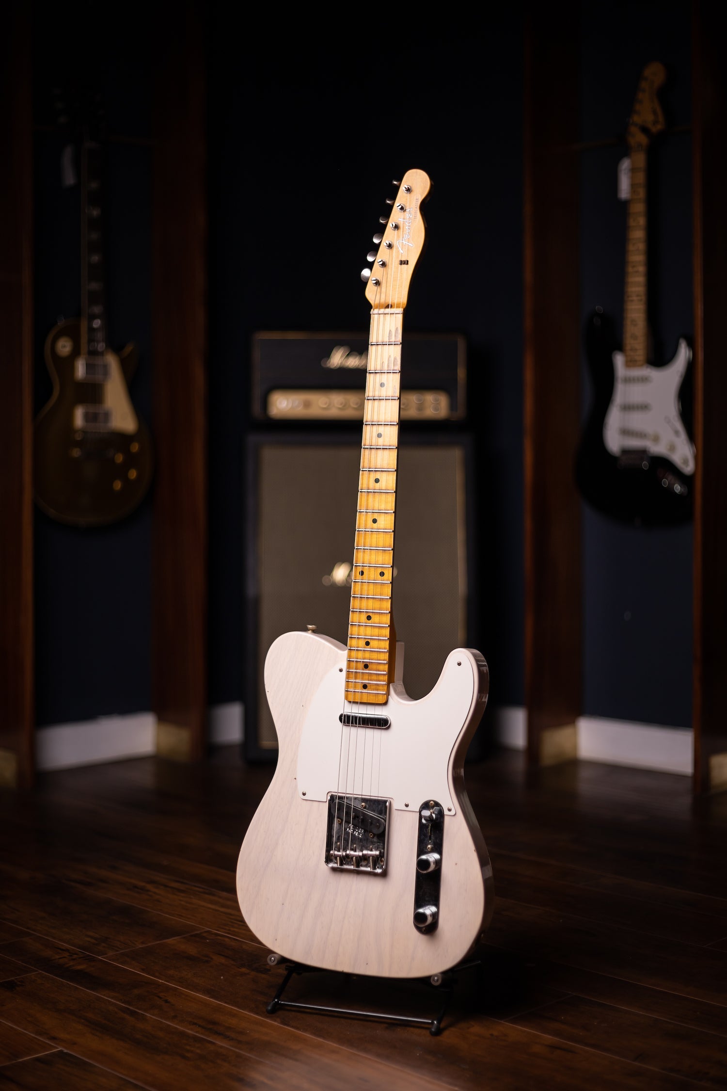 2022 Fender Custom Shop Journeyman Relic 1957 Telecaster Electric Guitar - Aged White Blonde
