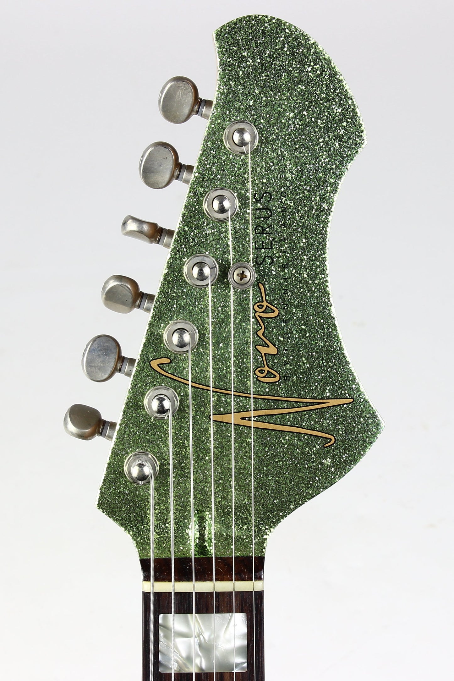 2026 NOVO Serus J Custom Coke Bottle Green Sparkle, Pine Body, Made in USA Relic