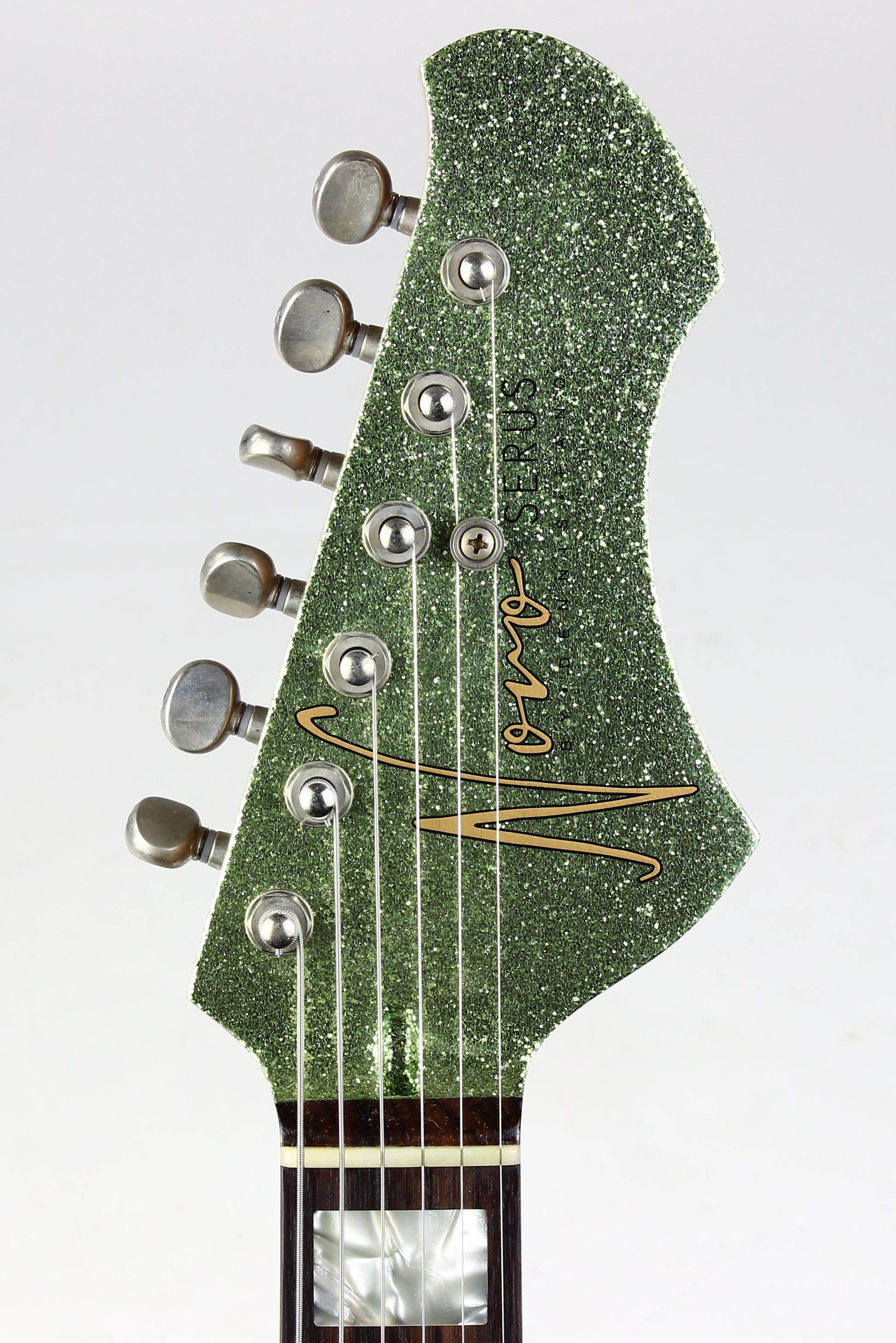 2026 NOVO Serus J Custom Coke Bottle Green Sparkle, Pine Body, Made in USA Relic