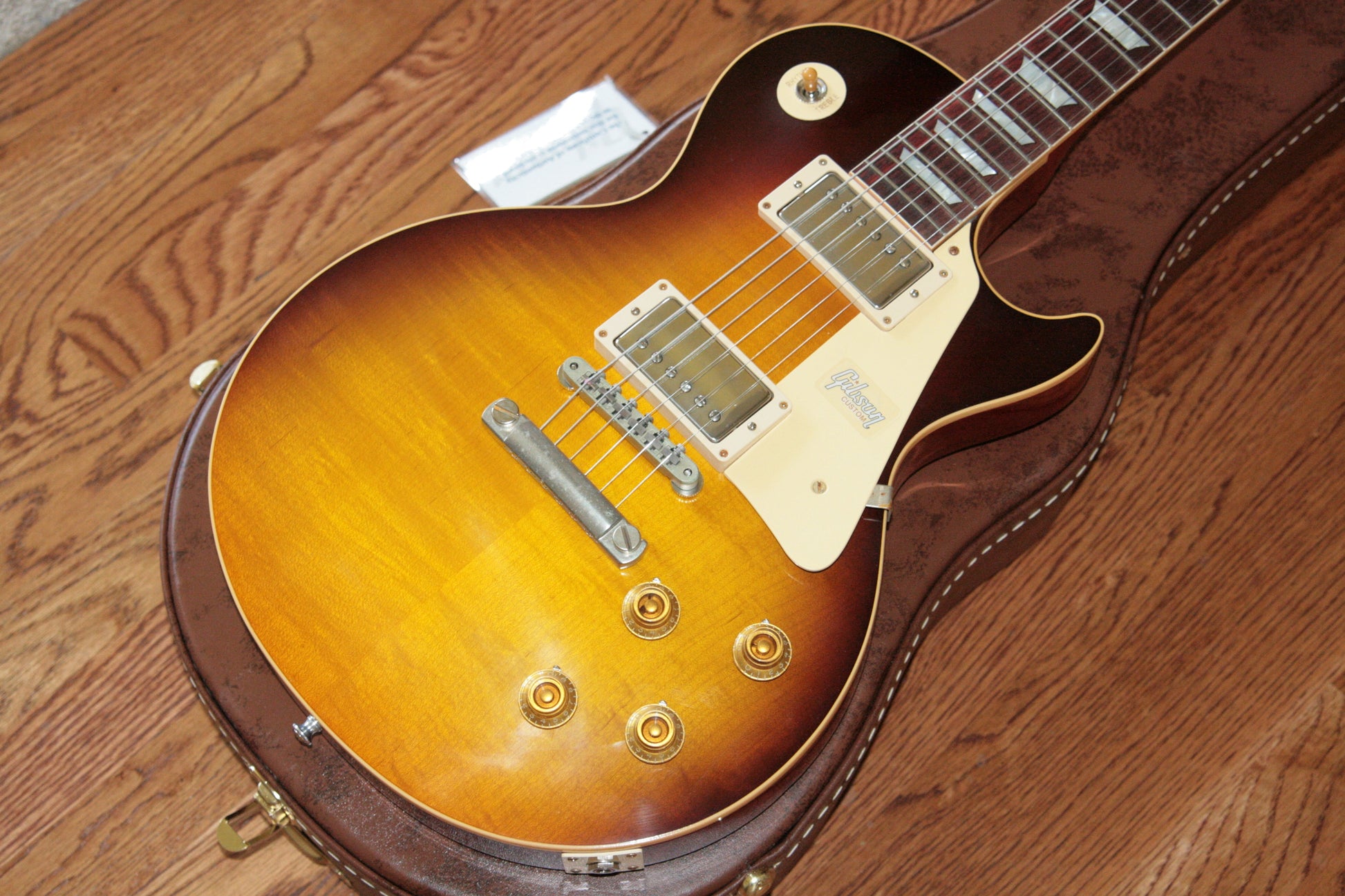 7.7 lbs! 2018 Gibson 1958 Les Paul Historic Reissue! R8 58 Dark Bourbon Fade Custom Shop TH Specs