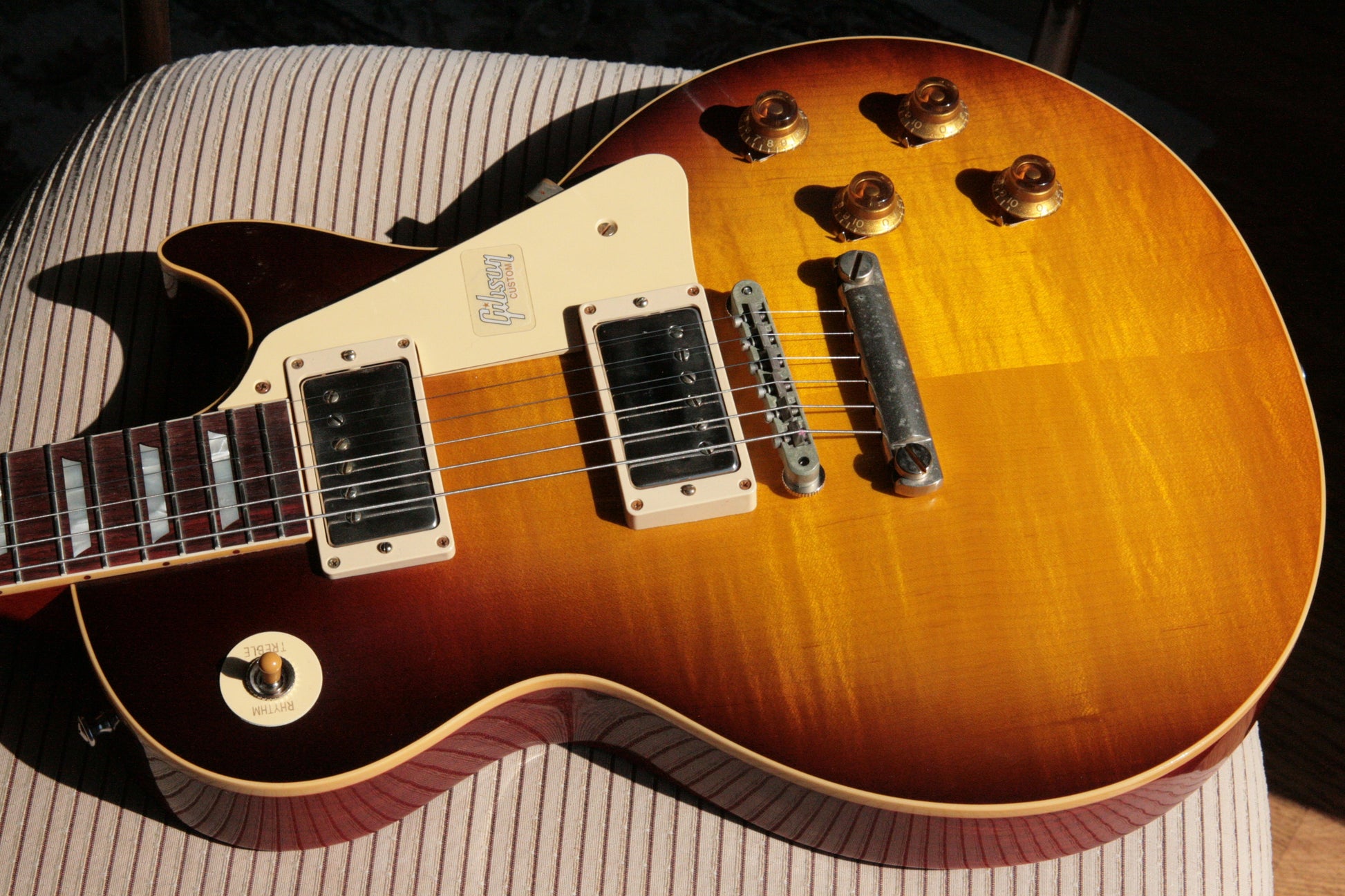 7.7 lbs! 2018 Gibson 1958 Les Paul Historic Reissue! R8 58 Dark Bourbon Fade Custom Shop TH Specs