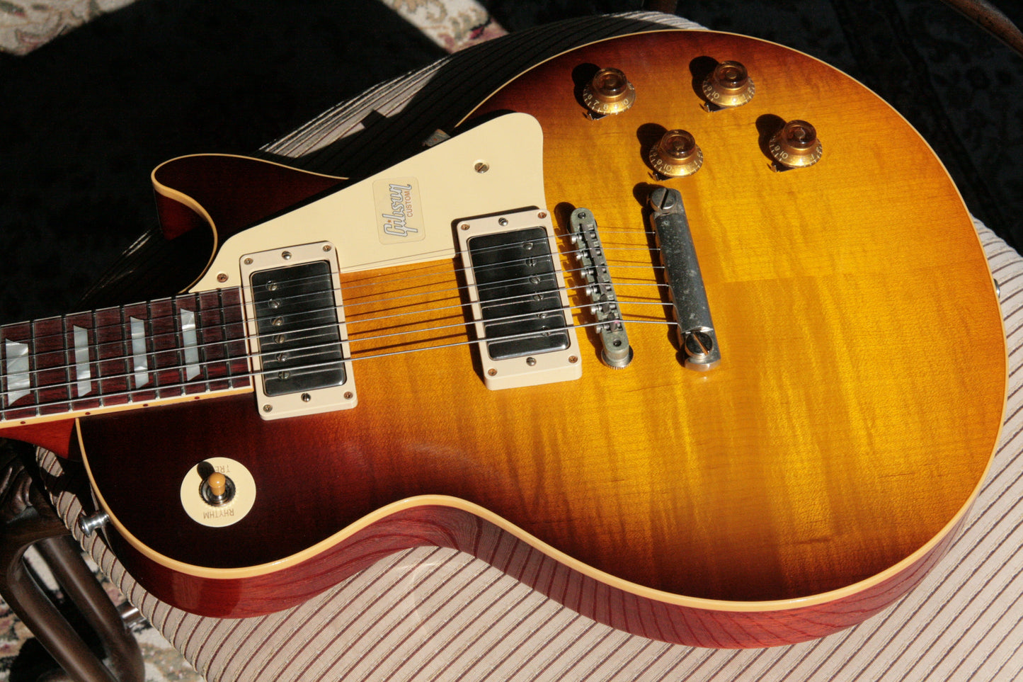 7.7 lbs! 2018 Gibson 1958 Les Paul Historic Reissue! R8 58 Dark Bourbon Fade Custom Shop TH Specs