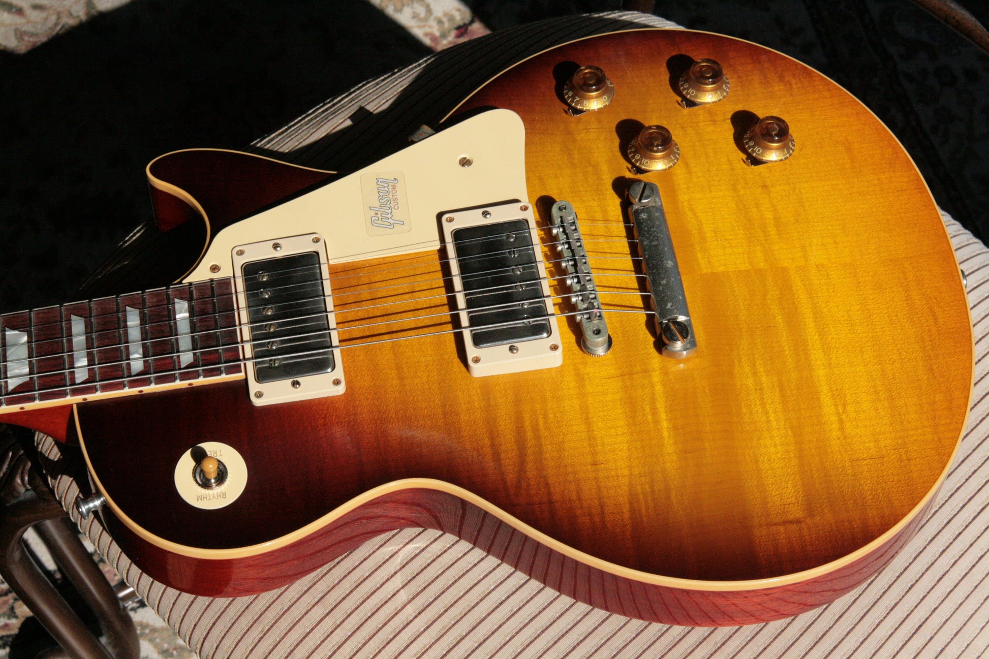 7.7 lbs! 2018 Gibson 1958 Les Paul Historic Reissue! R8 58 Dark Bourbon Fade Custom Shop TH Specs