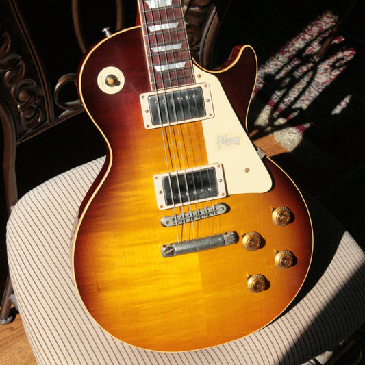 7.7 lbs! 2018 Gibson 1958 Les Paul Historic Reissue! R8 58 Dark Bourbon Fade Custom Shop TH Specs