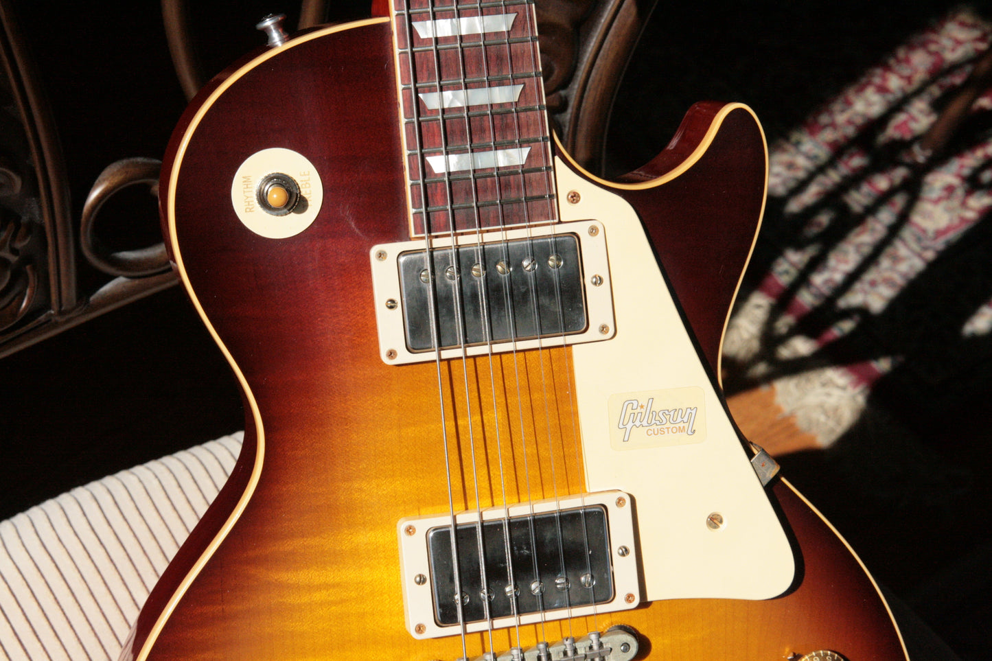 7.7 lbs! 2018 Gibson 1958 Les Paul Historic Reissue! R8 58 Dark Bourbon Fade Custom Shop TH Specs
