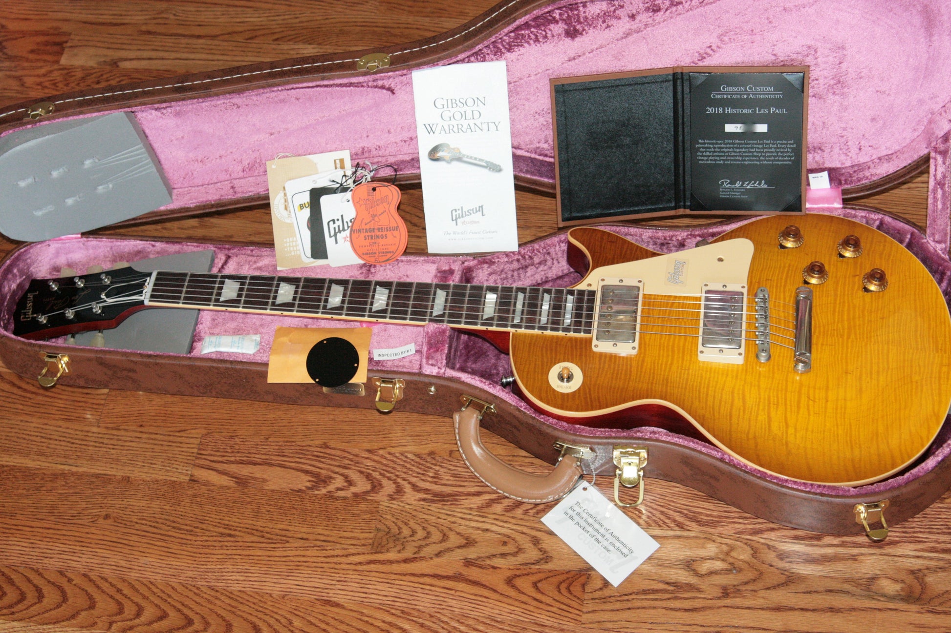 2018 Gibson 1959 Les Paul Historic Reissue! R9 59 HONEY LEMON FADE Custom Shop TH Spec