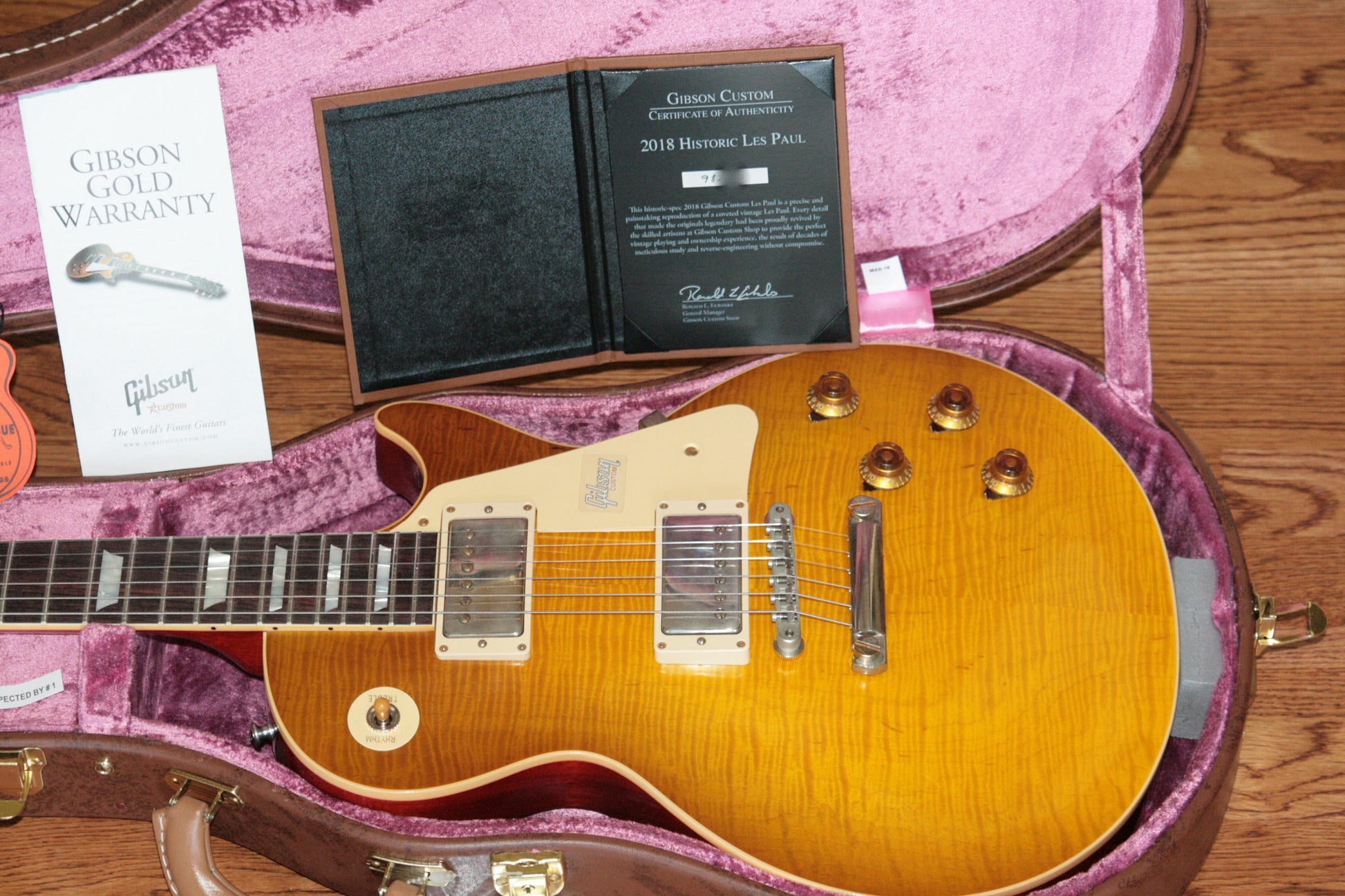 2018 Gibson 1959 Les Paul Historic Reissue! R9 59 HONEY LEMON FADE Custom Shop TH Spec