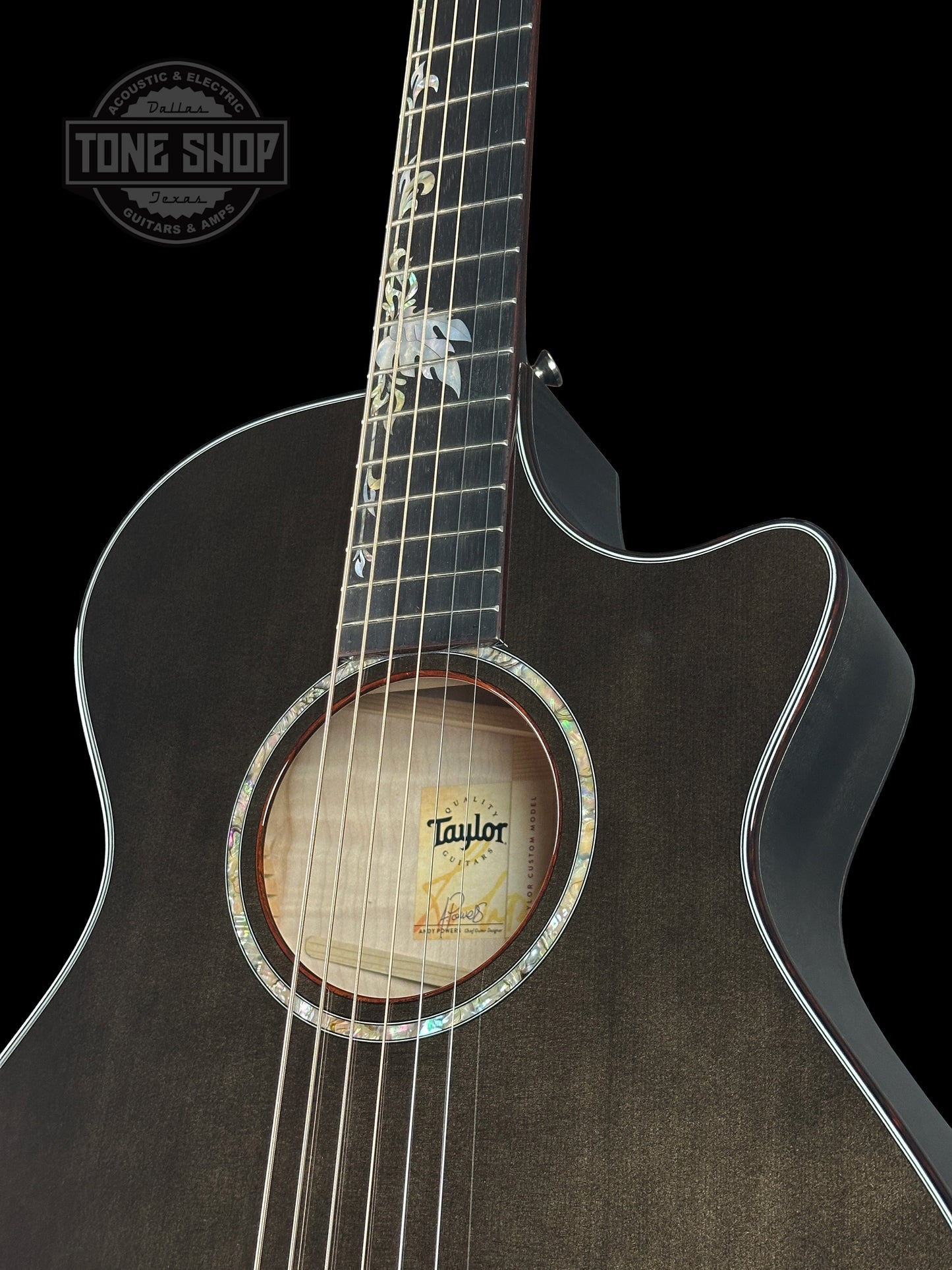 Taylor Custom Grand Concert 12-Fret Transparent Black w/case