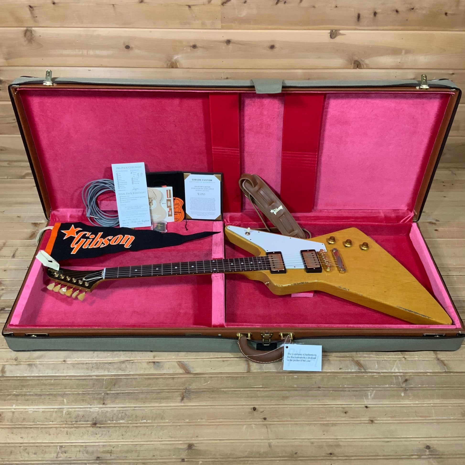 Gibson Custom Collector's Edition 1958 Korina Explorer - Natural