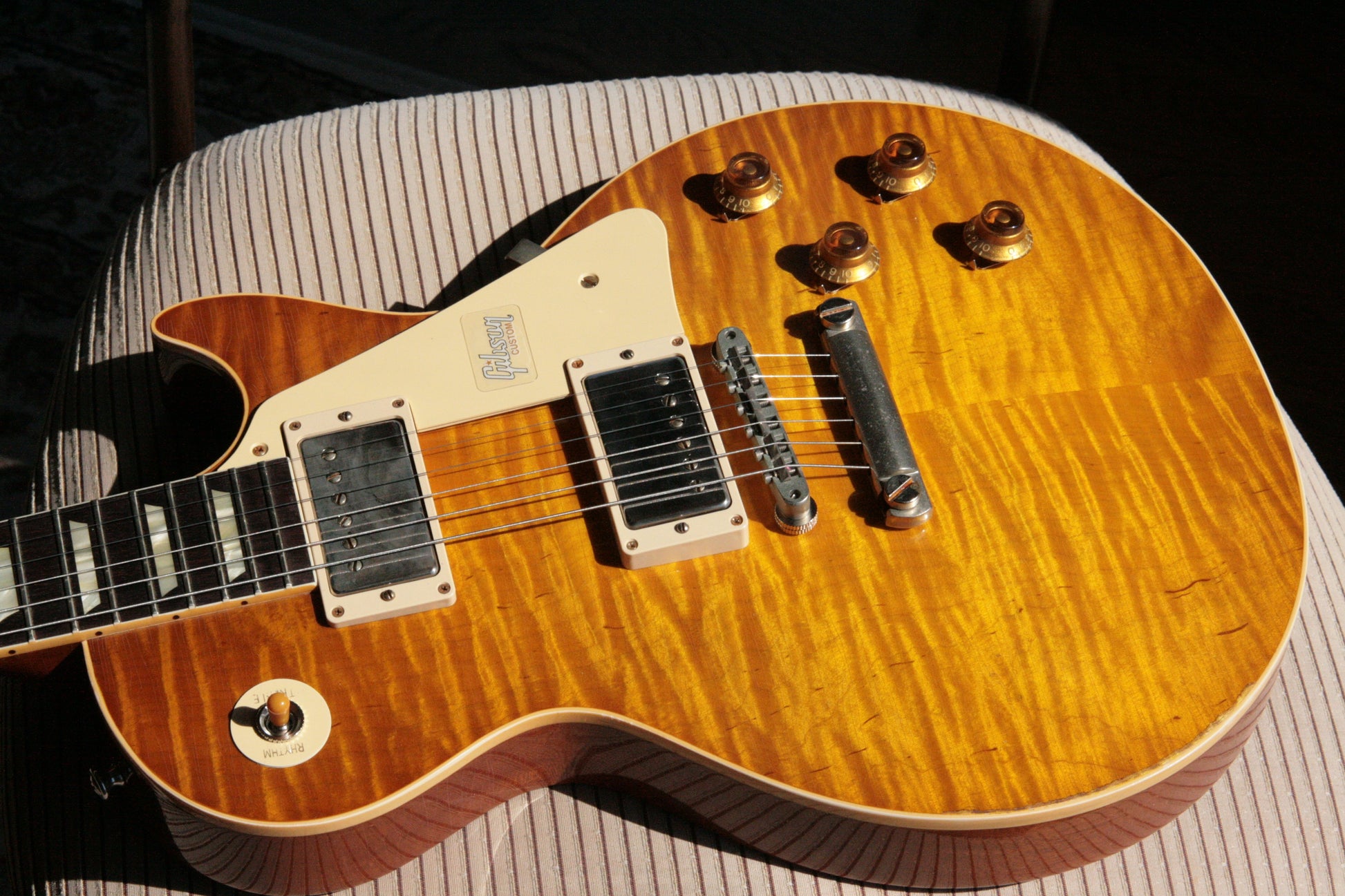 2018 Gibson 1959 AGED Lemon Burst Les Paul Historic Reissue! R9 59 Custom Shop KILLER TOP!