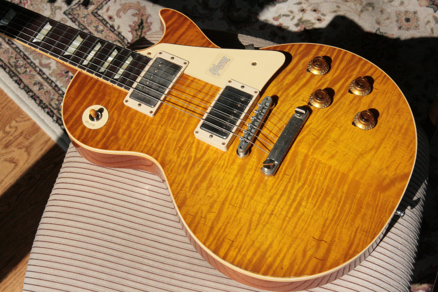 2018 Gibson 1959 AGED Lemon Burst Les Paul Historic Reissue! R9 59 Custom Shop KILLER TOP!