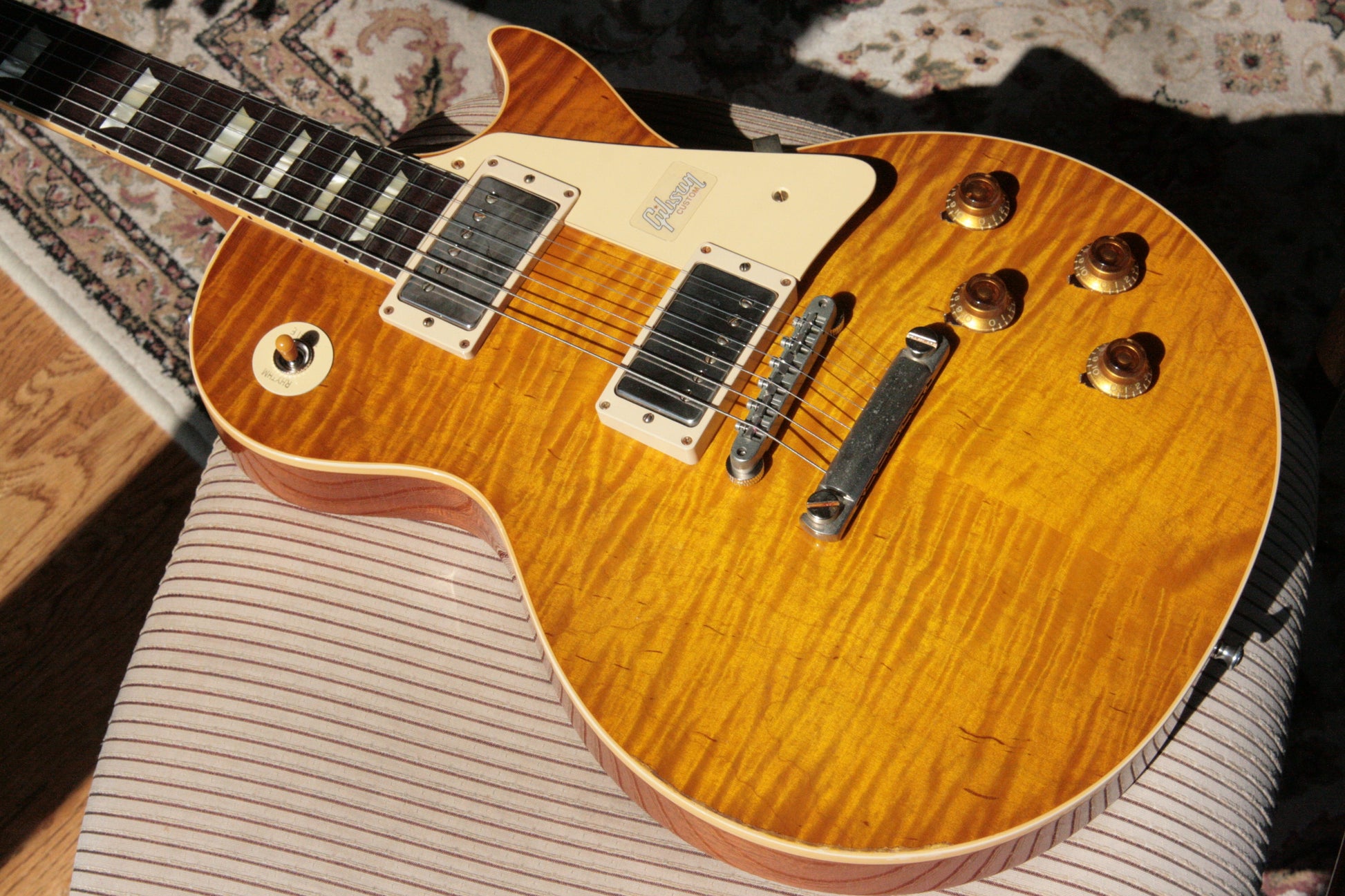 2018 Gibson 1959 AGED Lemon Burst Les Paul Historic Reissue! R9 59 Custom Shop KILLER TOP!