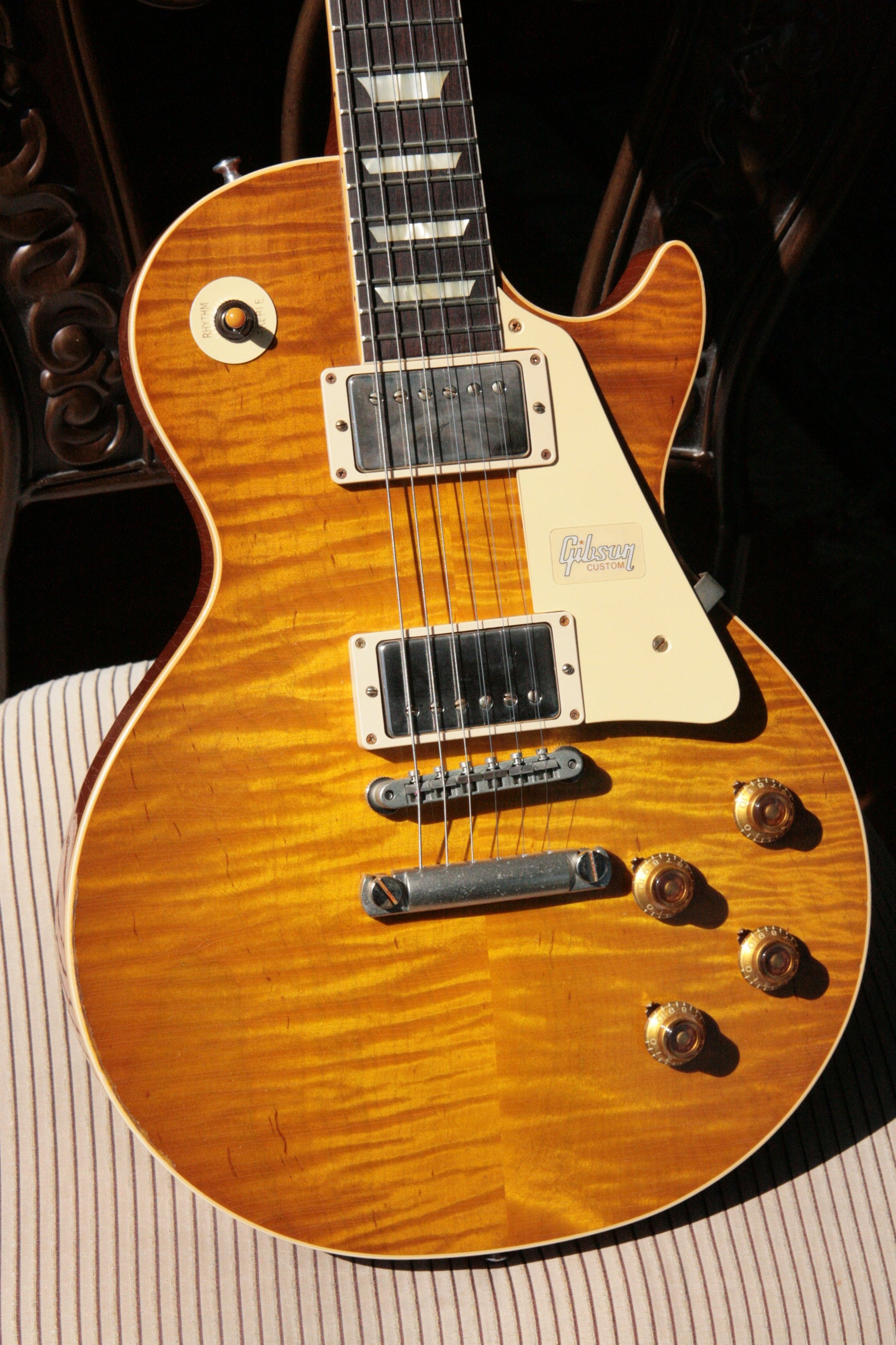 2018 Gibson 1959 AGED Lemon Burst Les Paul Historic Reissue! R9 59 Custom Shop KILLER TOP!