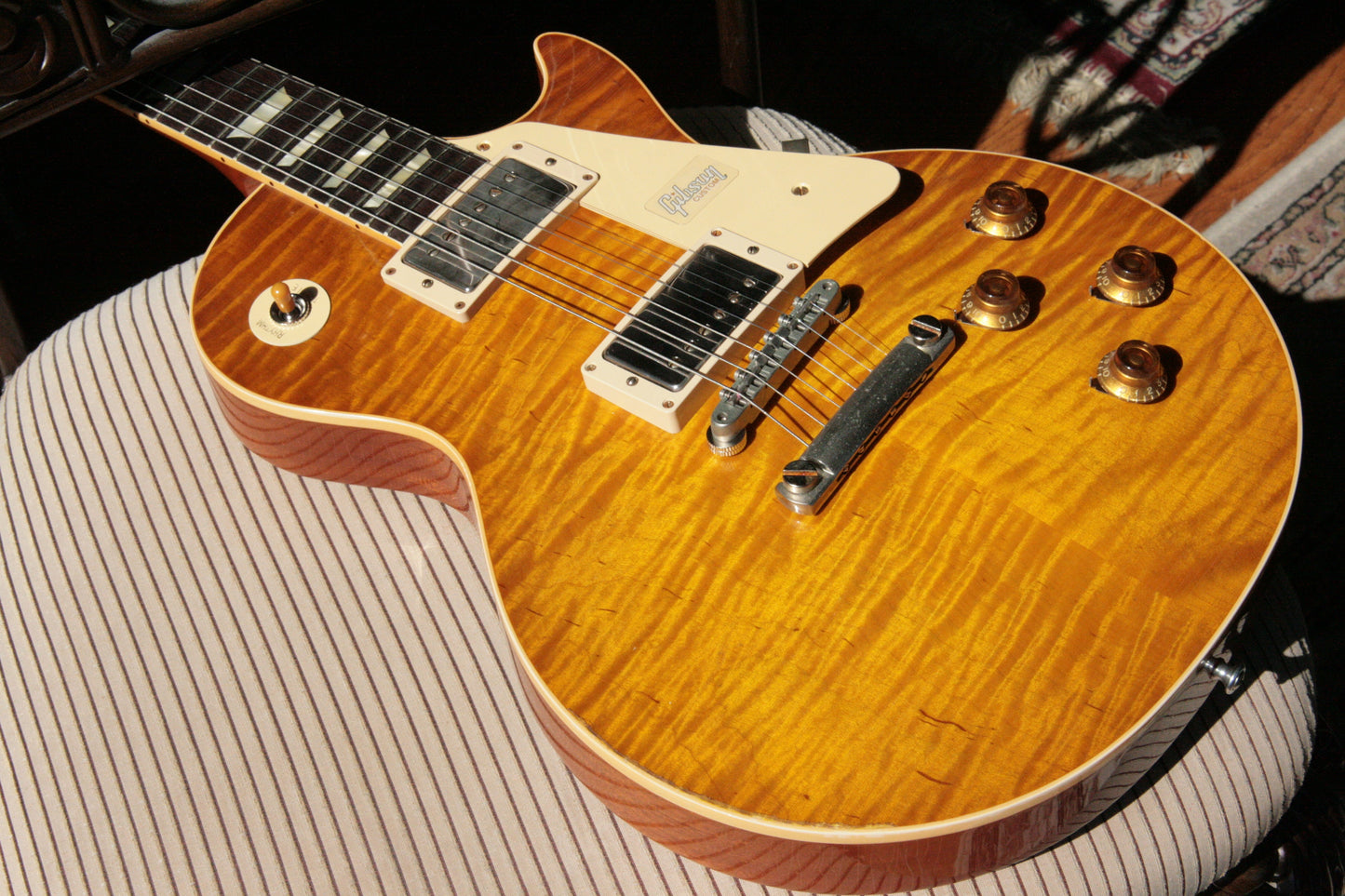 2018 Gibson 1959 AGED Lemon Burst Les Paul Historic Reissue! R9 59 Custom Shop KILLER TOP!