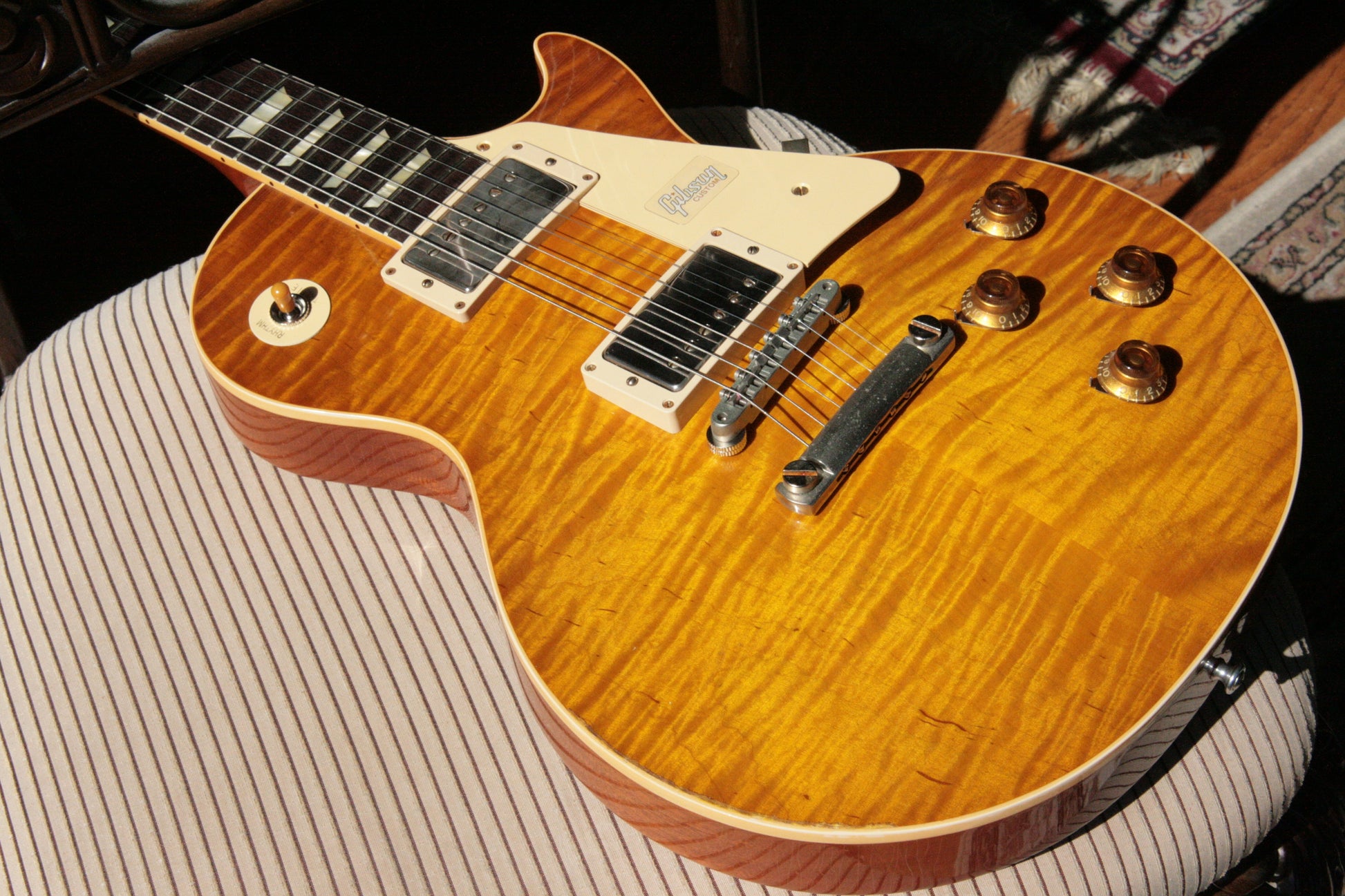 2018 Gibson 1959 AGED Lemon Burst Les Paul Historic Reissue! R9 59 Custom Shop KILLER TOP!
