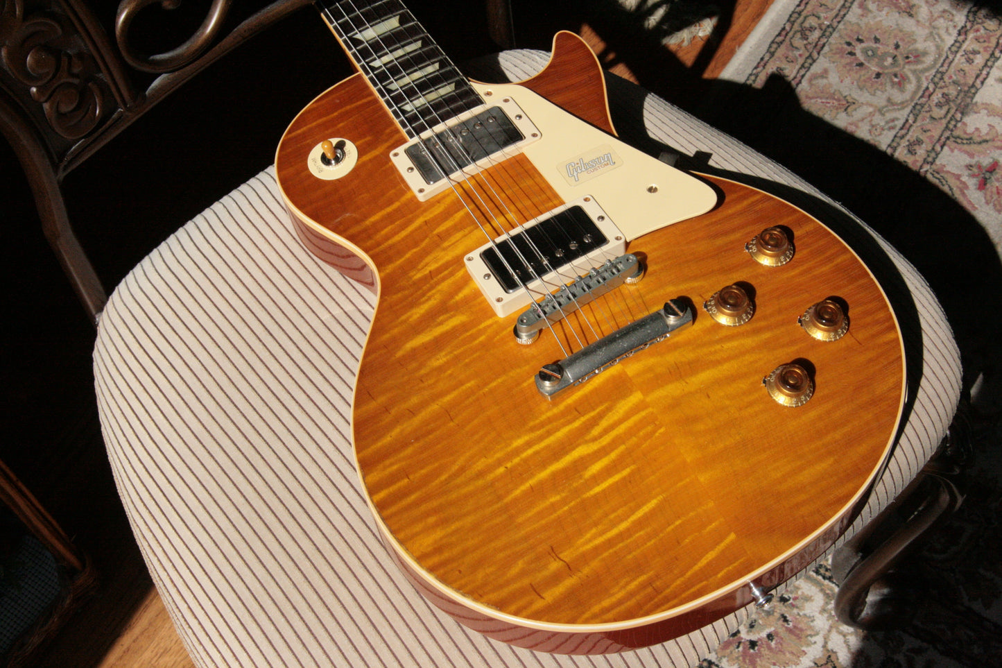 2018 Gibson 1959 AGED Lemon Burst Les Paul Historic Reissue! R9 59 Custom Shop KILLER TOP!