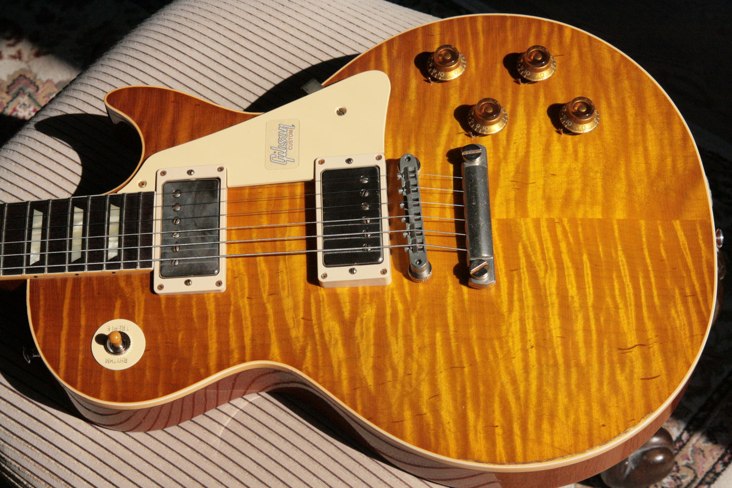 2018 Gibson 1959 AGED Lemon Burst Les Paul Historic Reissue! R9 59 Custom Shop KILLER TOP!