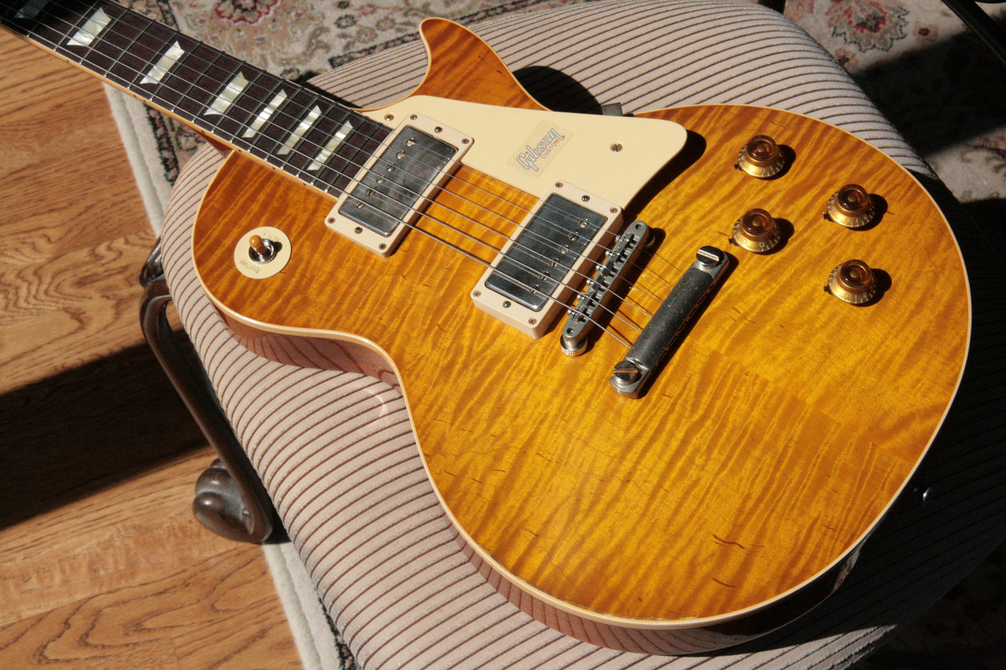 2018 Gibson 1959 AGED Lemon Burst Les Paul Historic Reissue! R9 59 Custom Shop KILLER TOP!