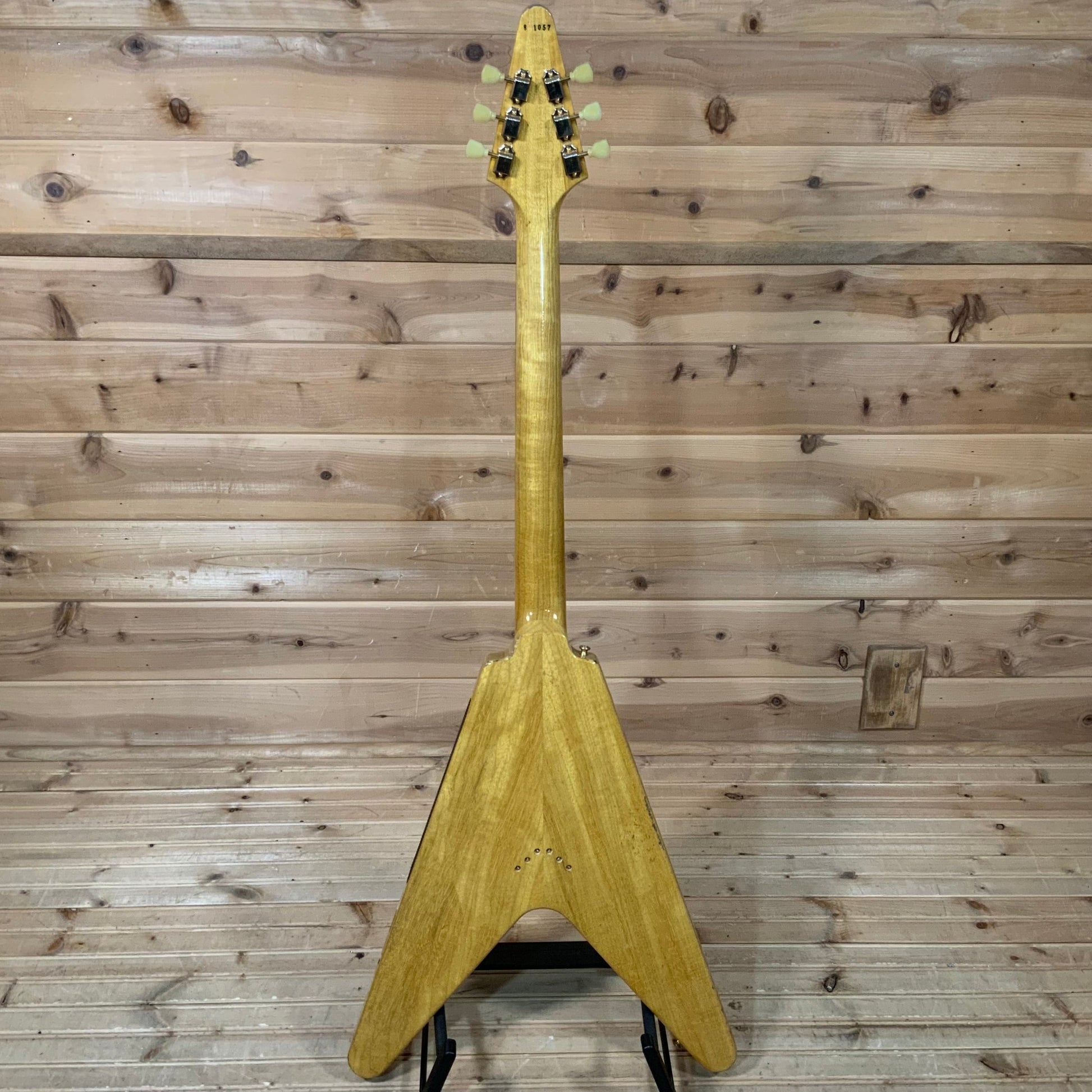 Gibson Custom 1958 Flying V Brazilian Rosewood Murphy Lab Light Aged Electric Guitars - Natural