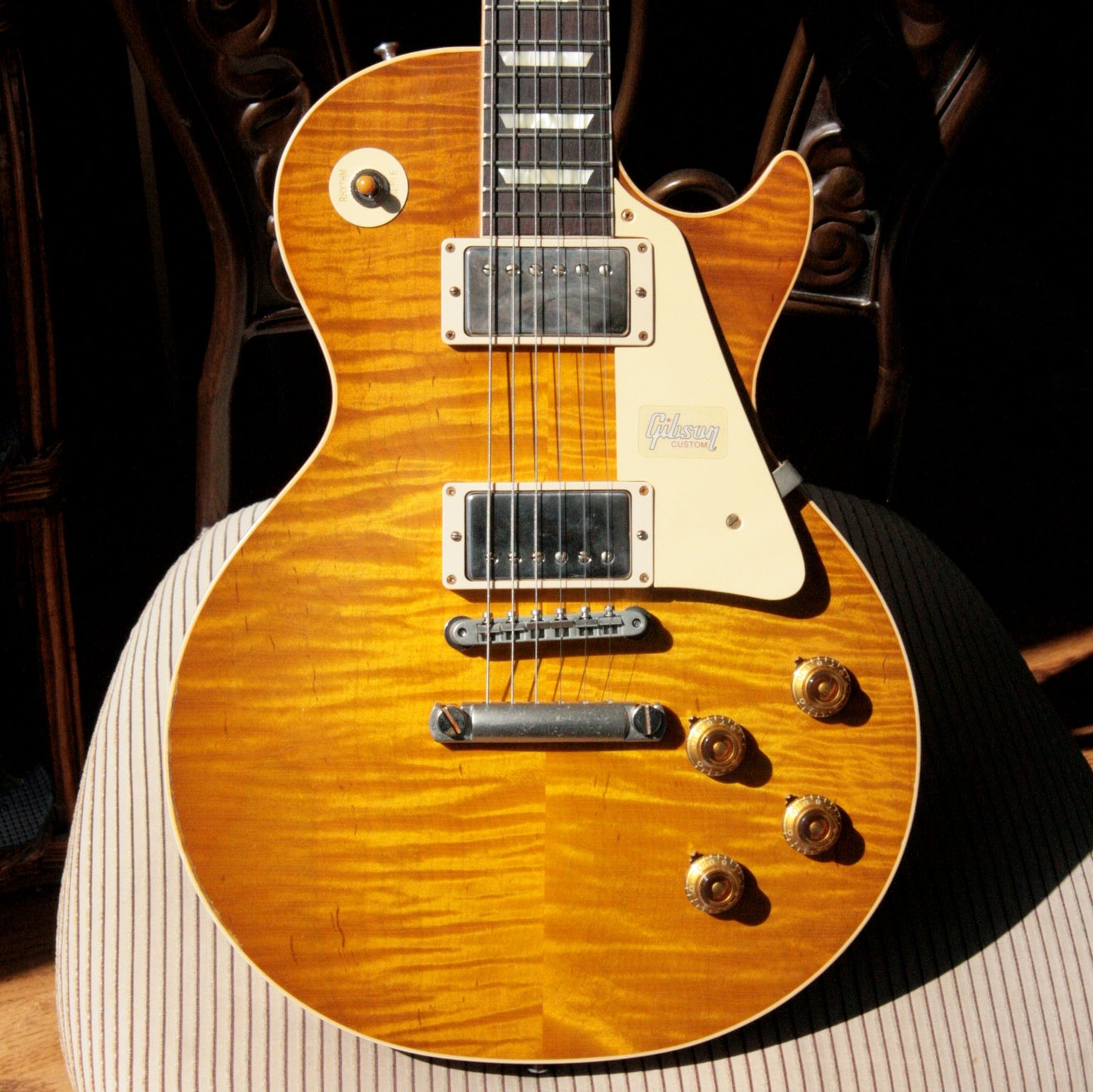 2018 Gibson 1959 AGED Lemon Burst Les Paul Historic Reissue! R9 59 Custom Shop KILLER TOP!
