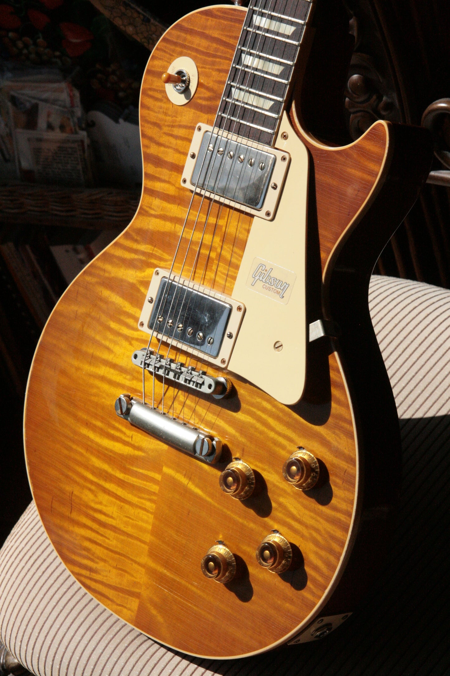 2018 Gibson 1959 AGED Lemon Burst Les Paul Historic Reissue! R9 59 Custom Shop KILLER TOP!