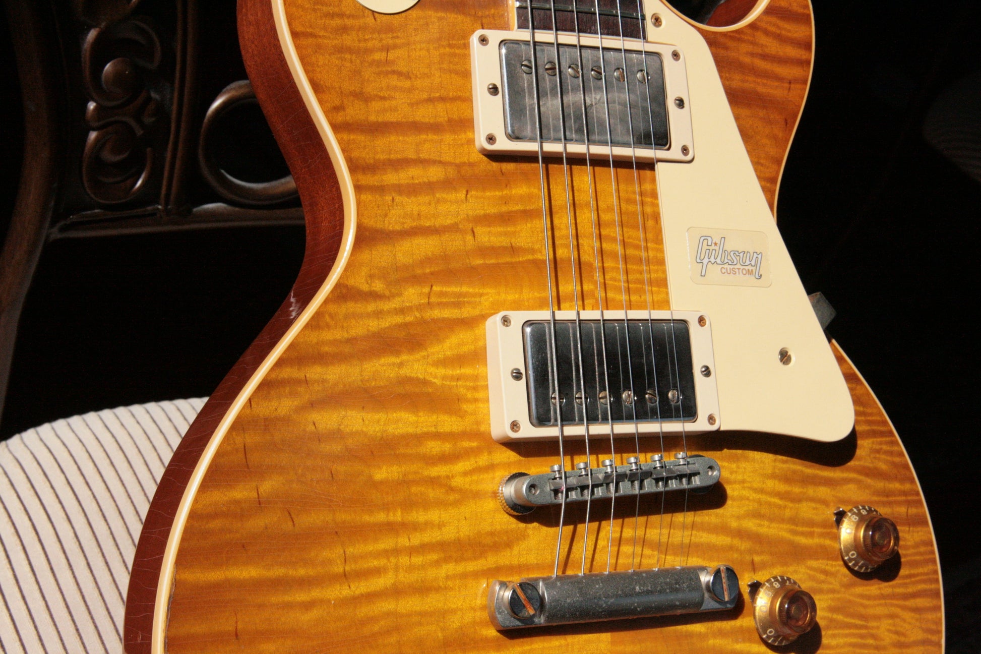 2018 Gibson 1959 AGED Lemon Burst Les Paul Historic Reissue! R9 59 Custom Shop KILLER TOP!